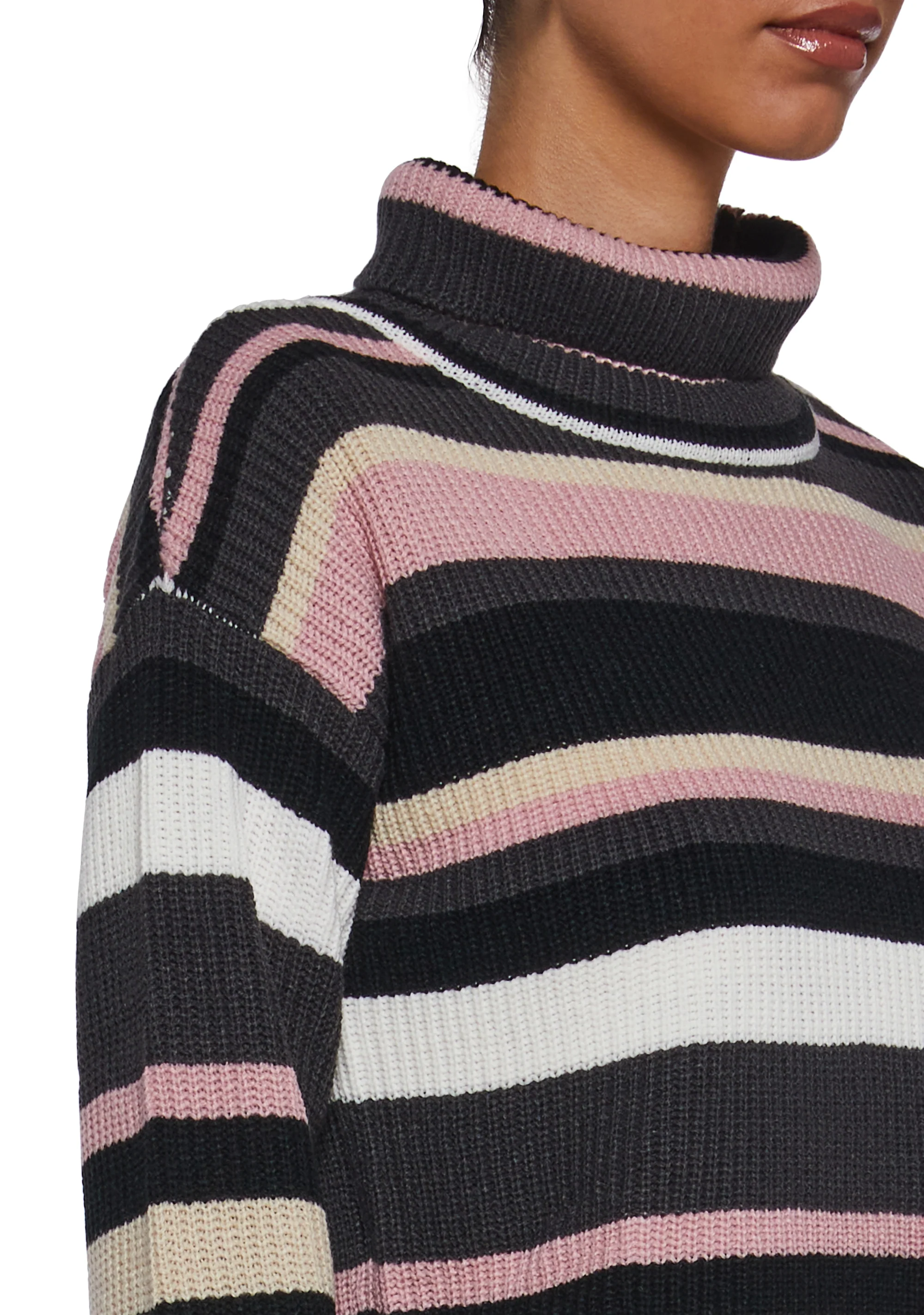 Cool Breeze Turtleneck Sweater - Pink - Image 5