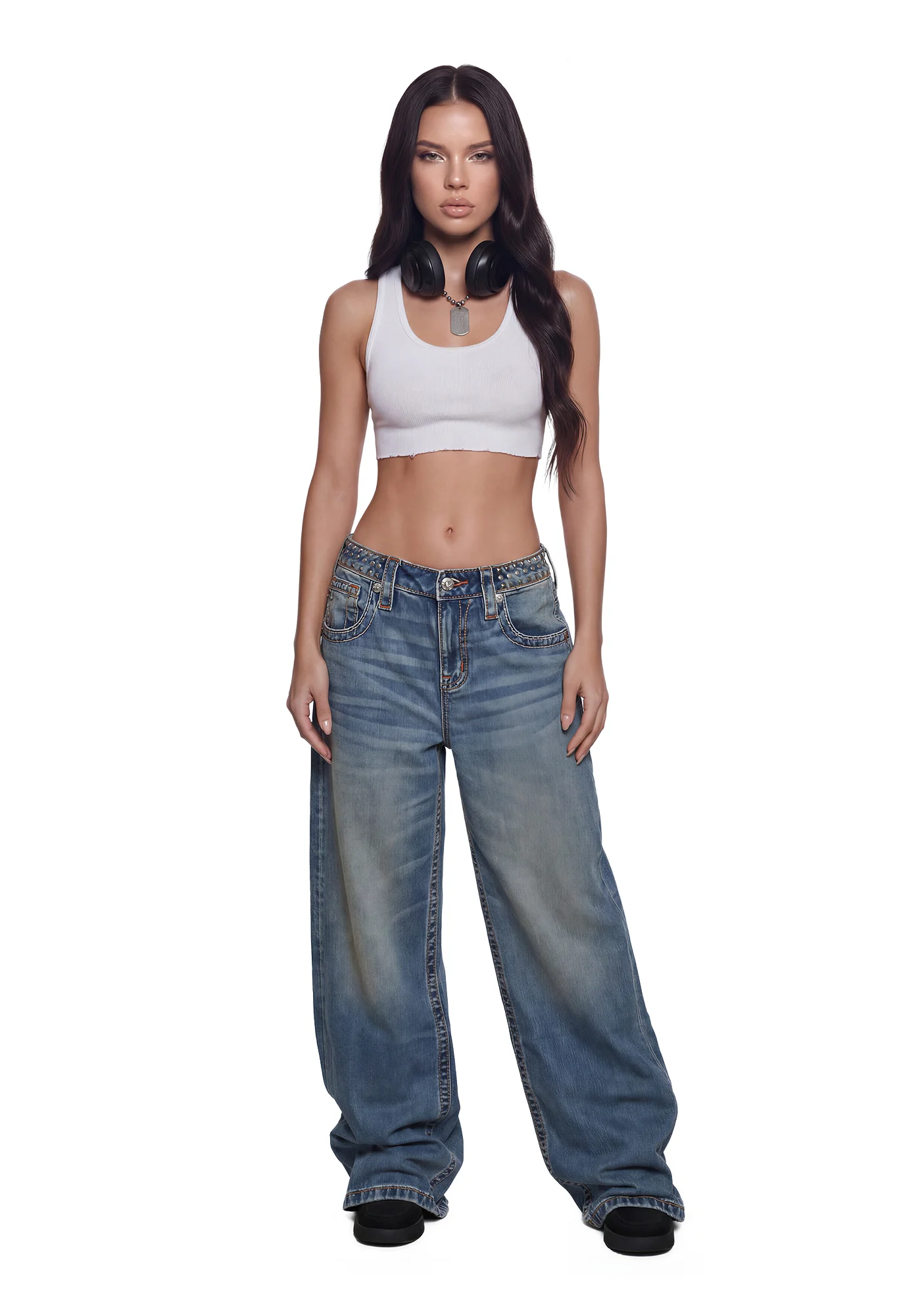 Corina Baggy Wide Leg 32" - Image 3