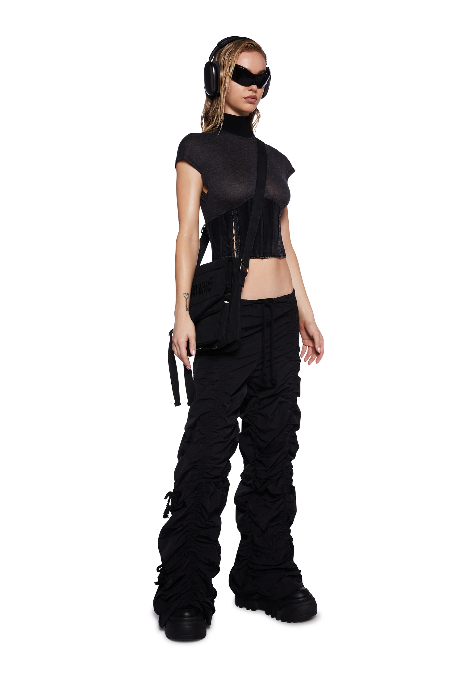 Pitch Corseted Mock Neck Top - Image 2
