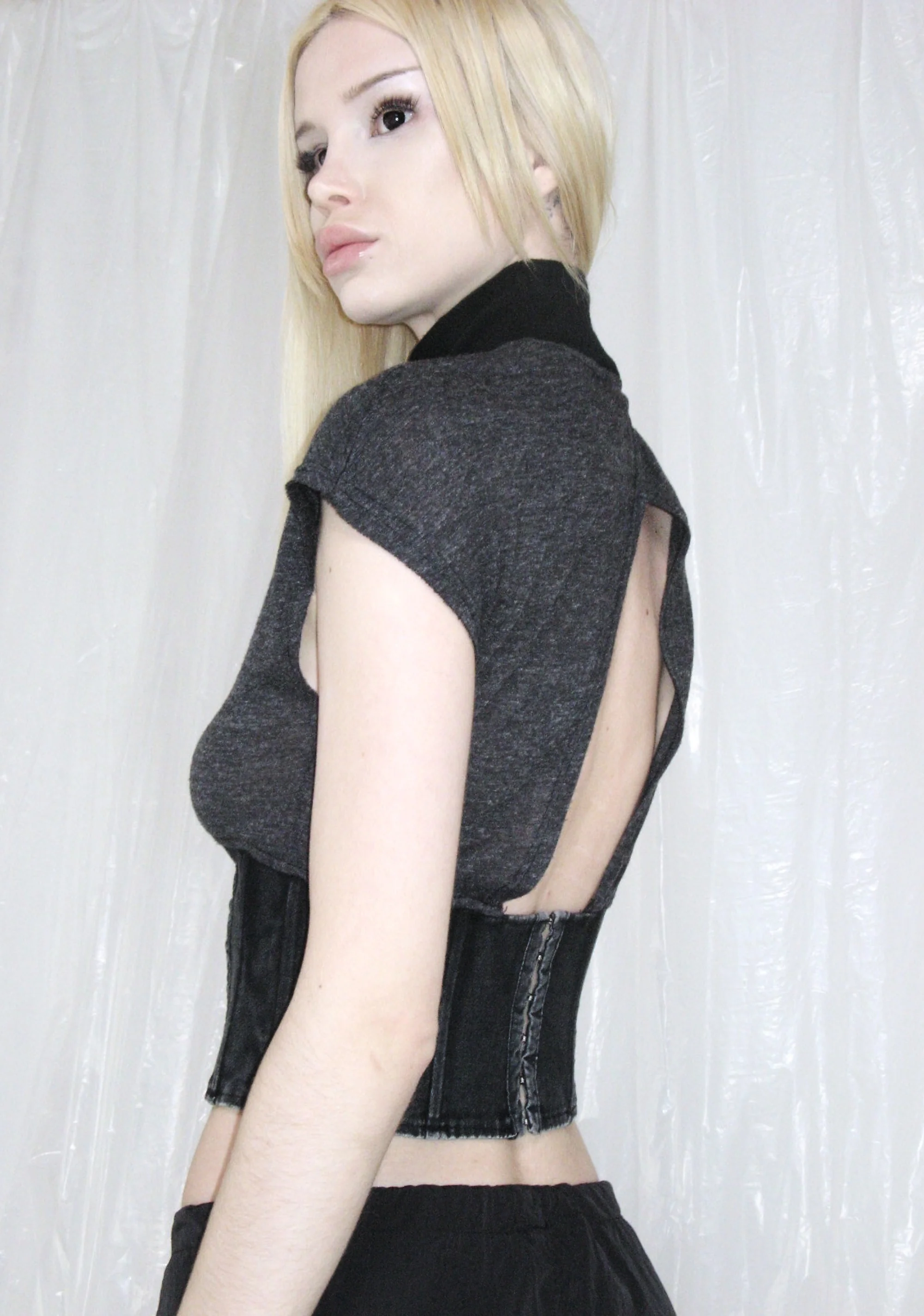 Pitch Corseted Mock Neck Top - Image 7