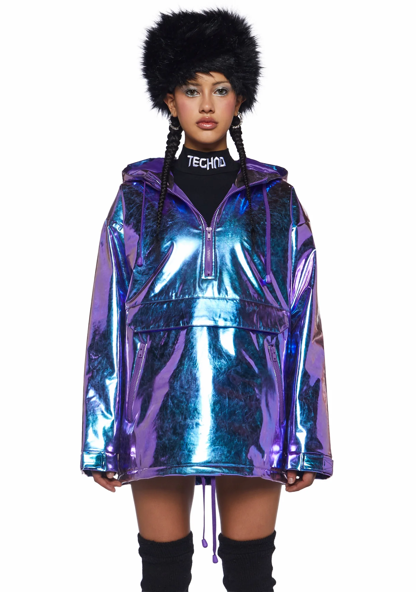 Cosmic Snowboarder Metallic Pullover - Image 5