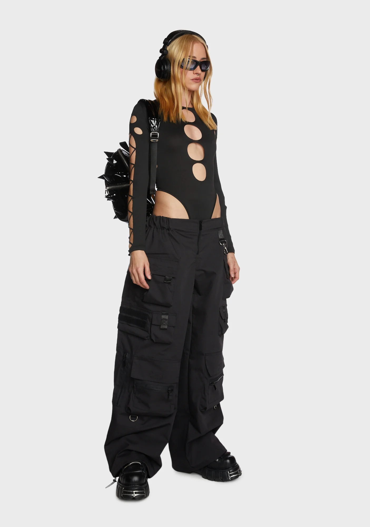 Cosmic Void Cut Out Bodysuit - Image 3