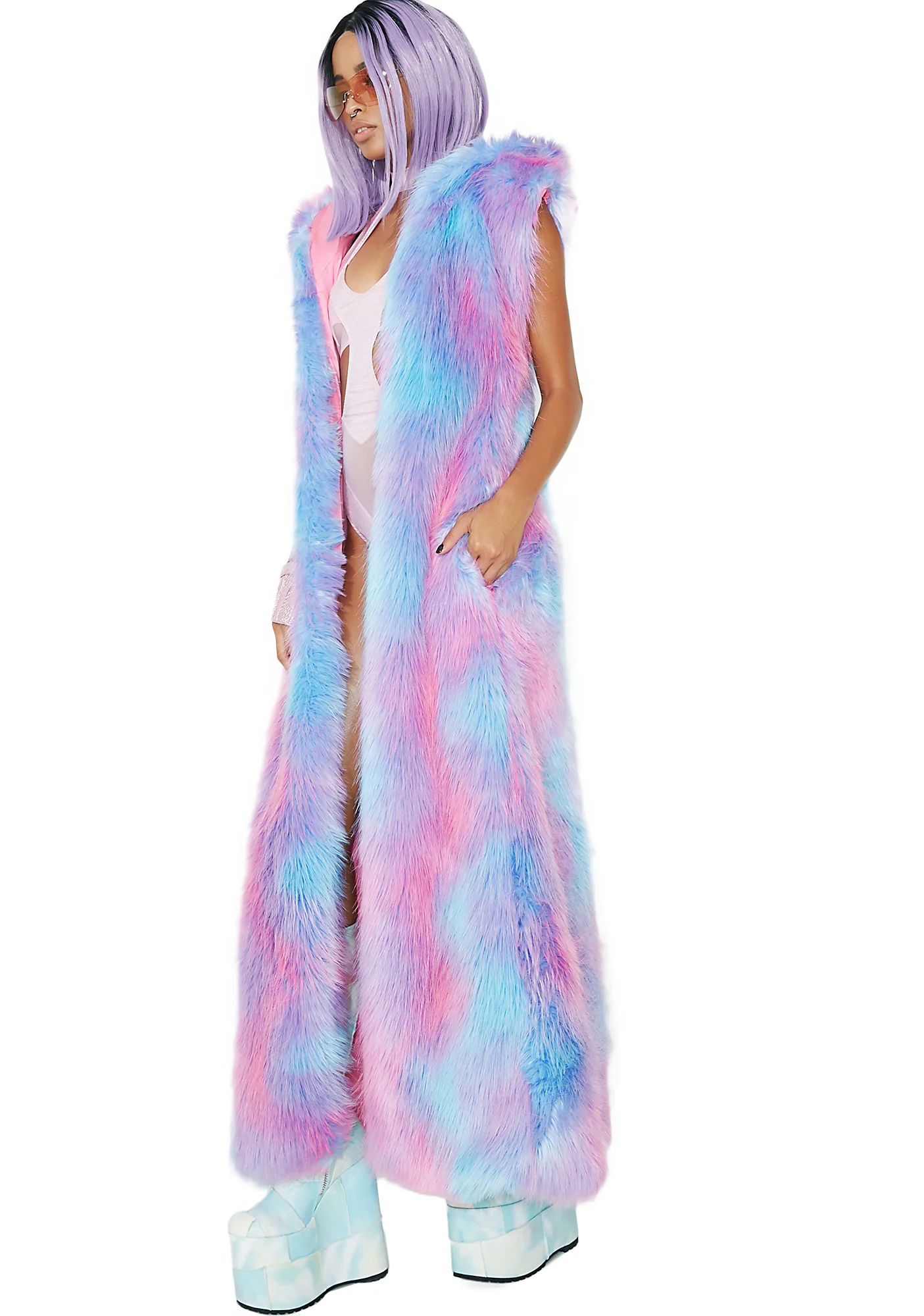 Cotton Candy Fur Duster - Image 5