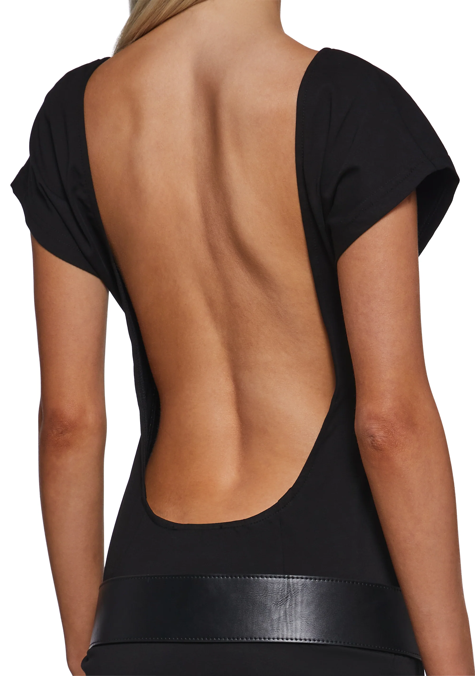 Milan At Midnight Backless Belted Mini Dress - Image 5