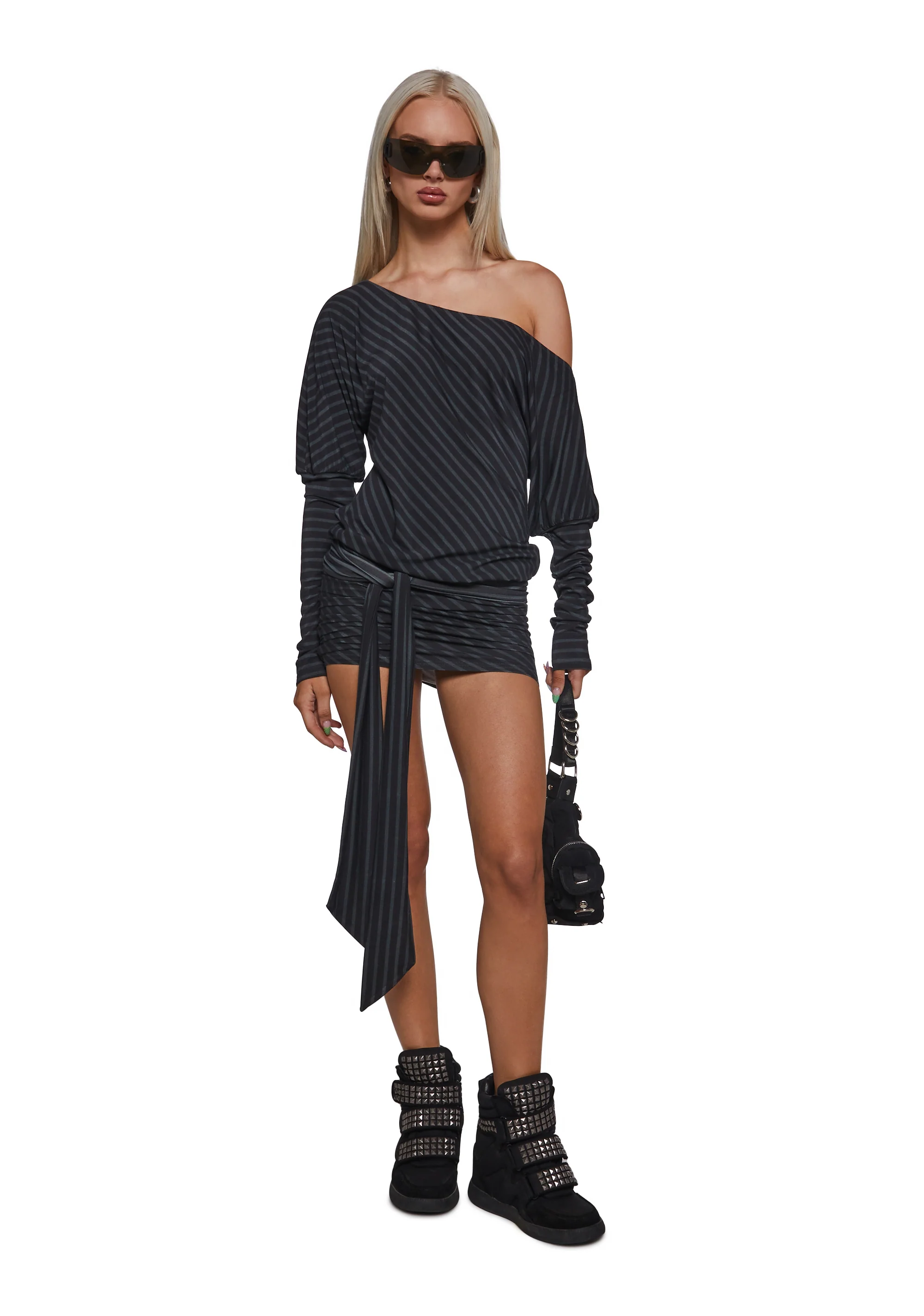 Flirt Hard Off The Shoulder Mini Dress - Image 2