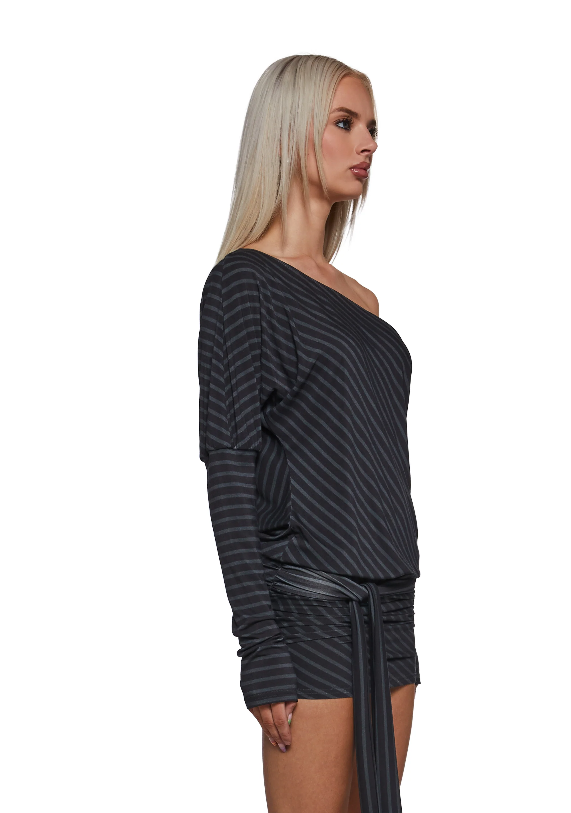 Flirt Hard Off The Shoulder Mini Dress - Image 3