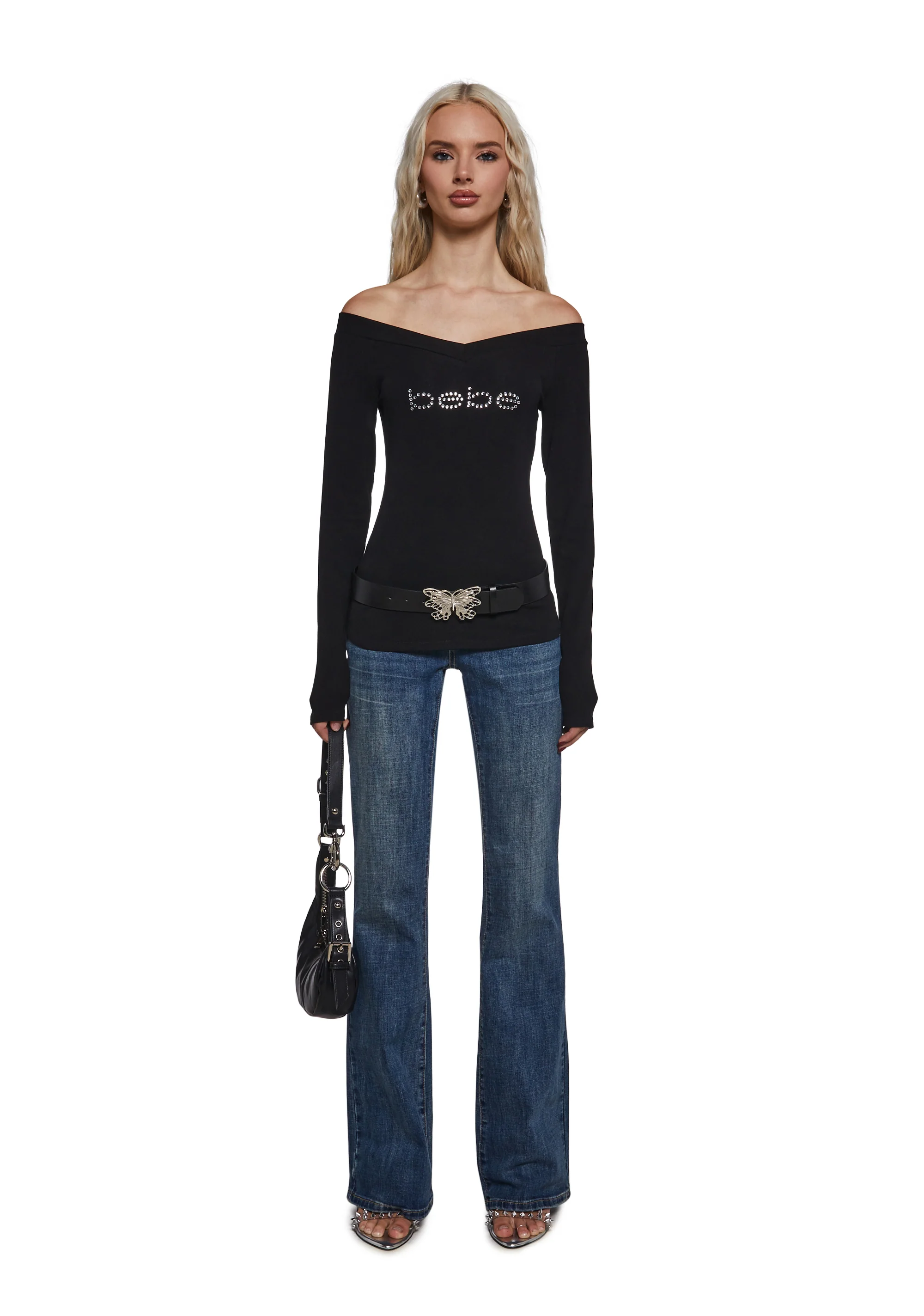 Logo Off The Shoulder Top - Image 6