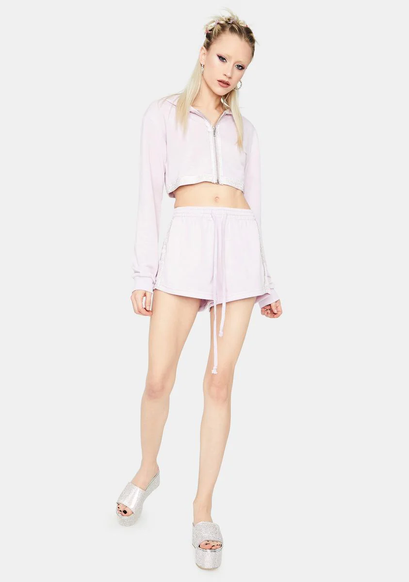 Country Club Chic Cropped Shorts Set - Image 3