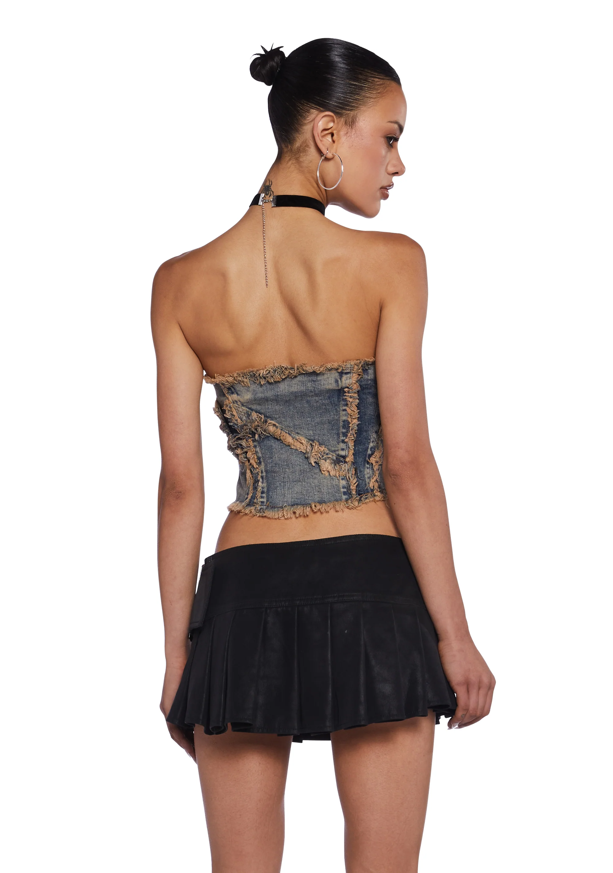 Courtney Denim Corset Top - Image 4