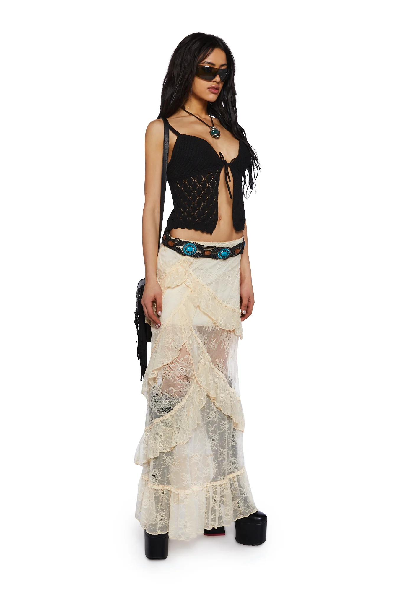 Courtship Romance Lace Maxi Skirt - Image 2