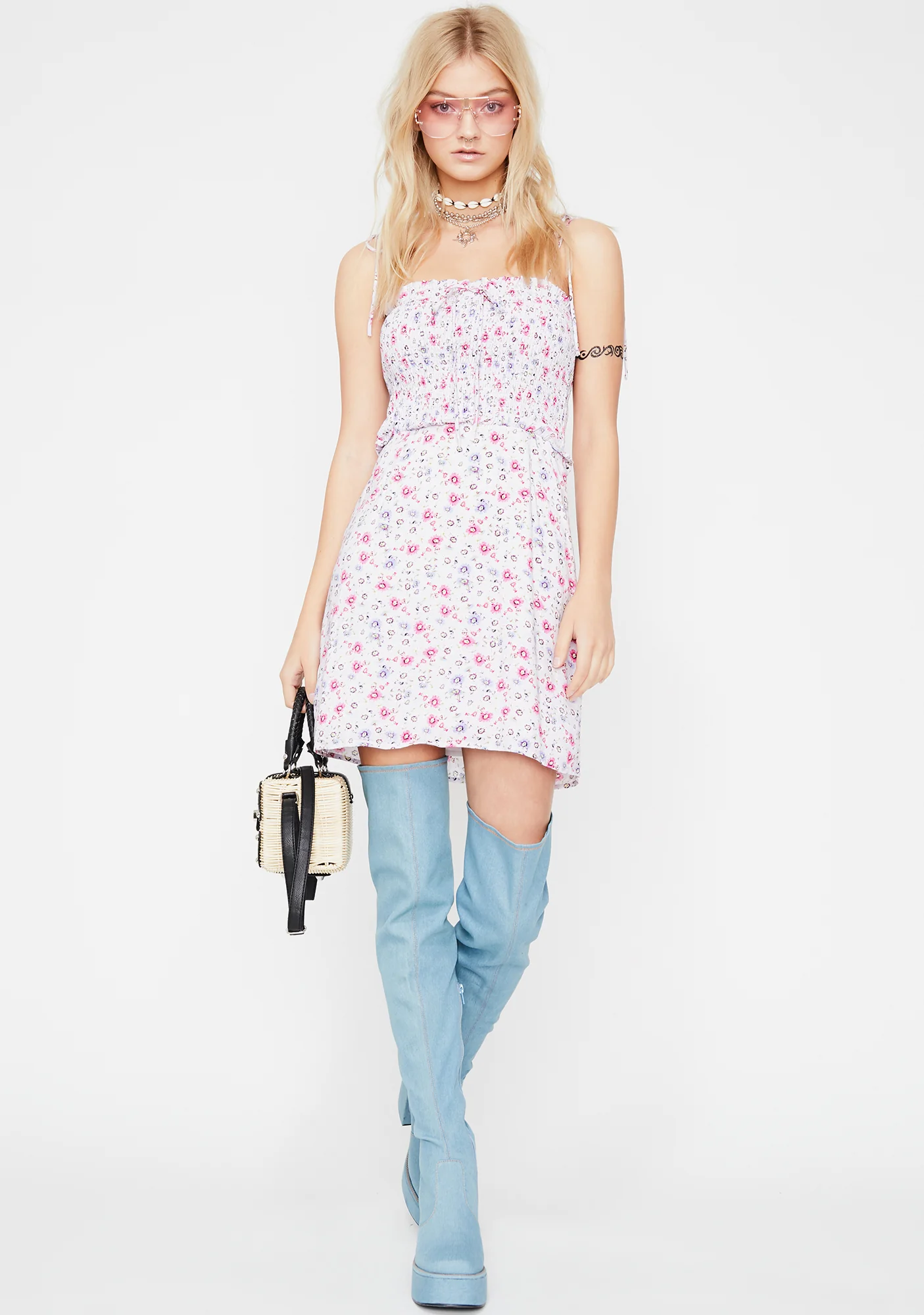 Courtyard Bliss Floral Dress - Image 3