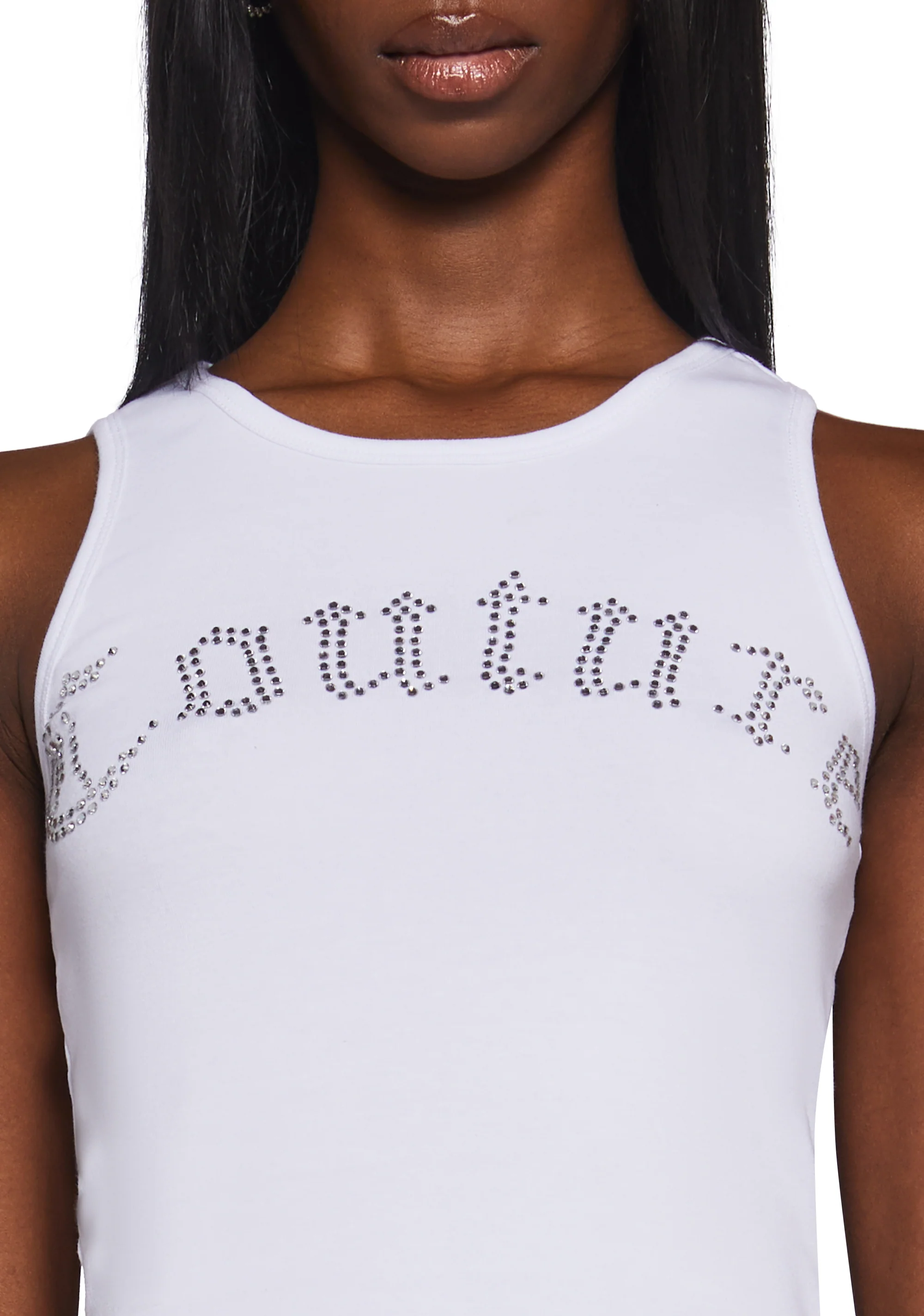 Big Bling Couture Tank Top - White - Image 5