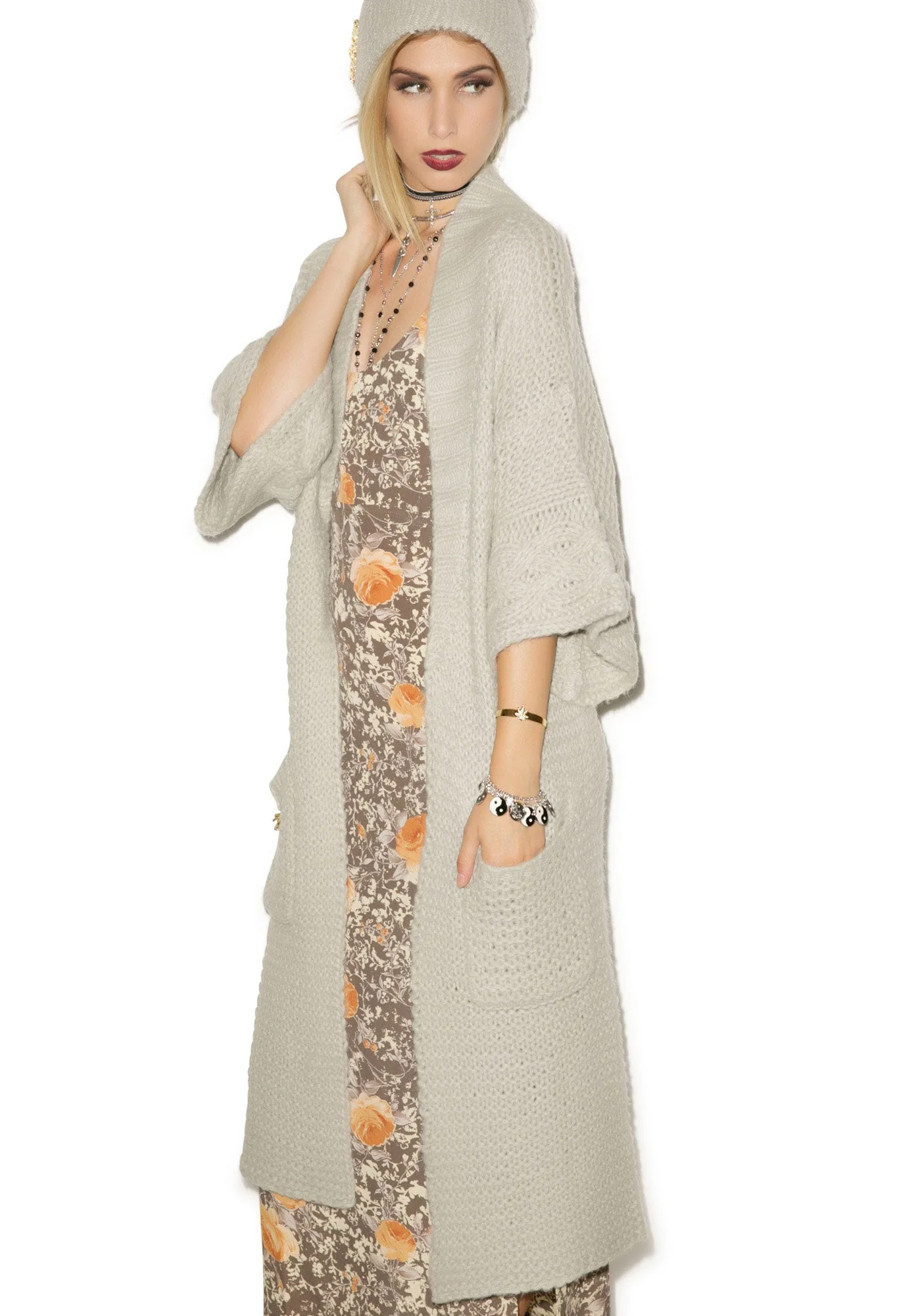 Cozy Cardigan - Light Brown - Image 9