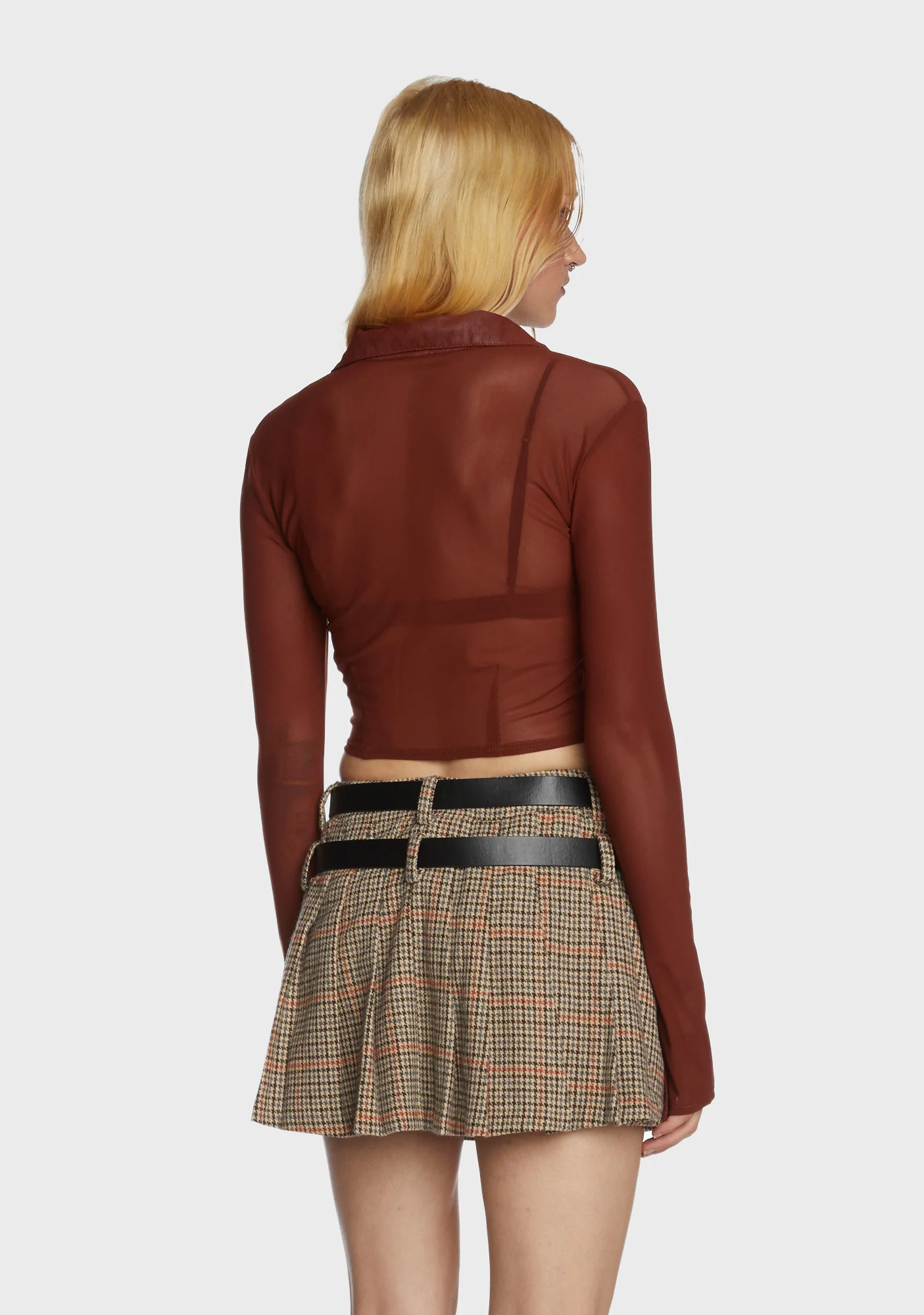 Cozy Secrets Crop Top - Red - Image 5