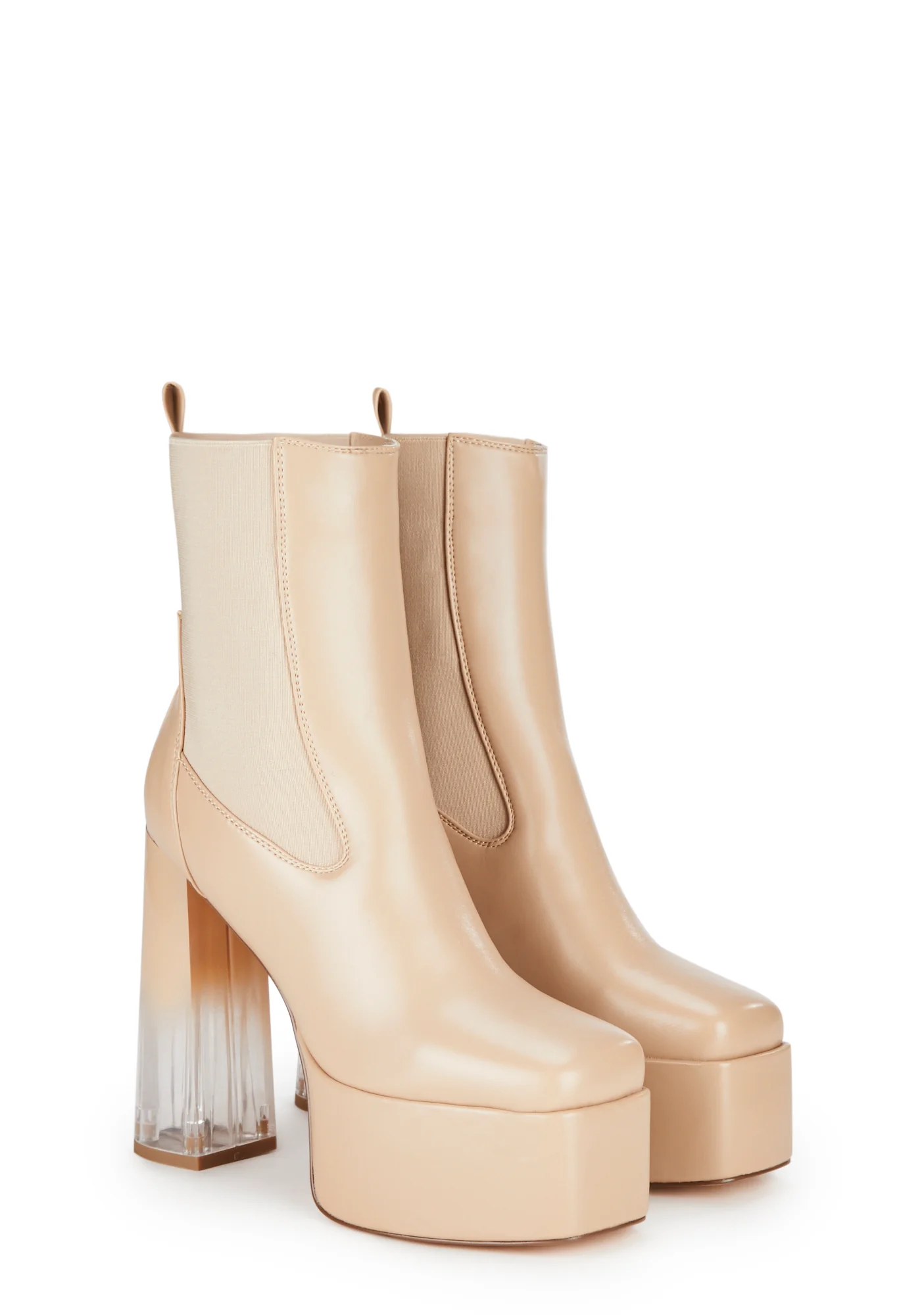 Craig Platform Boots - Light Brown - Image 3