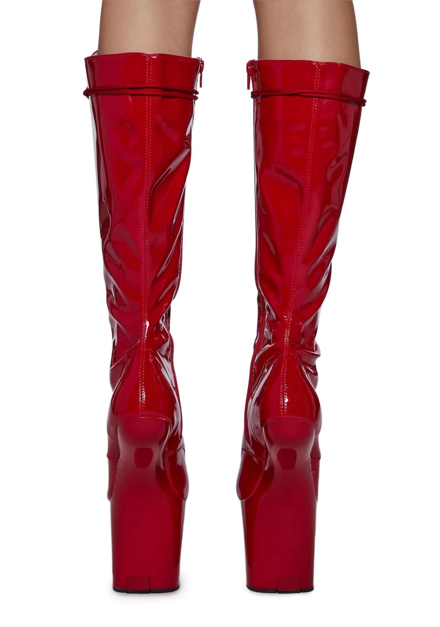 Craze-2023 Heelless Boots - Red - Image 6