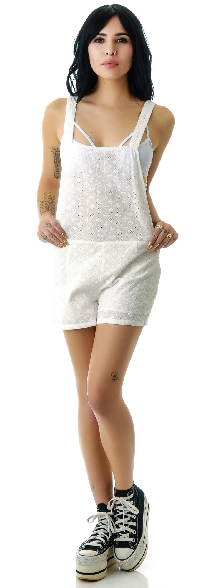 Creme De La Crochet Romper - Image 2