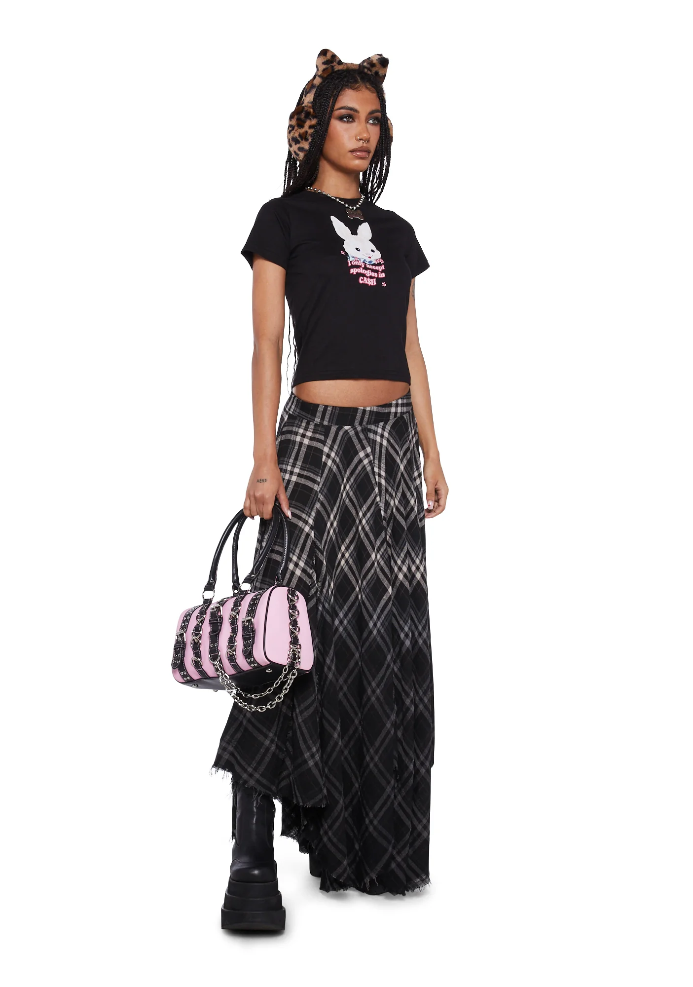 Cropped Bunny Graphic Tee - Image 4