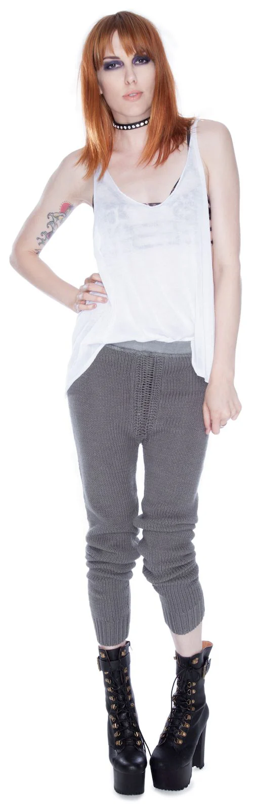 Cross Hatch Pants - Gray - Image 6