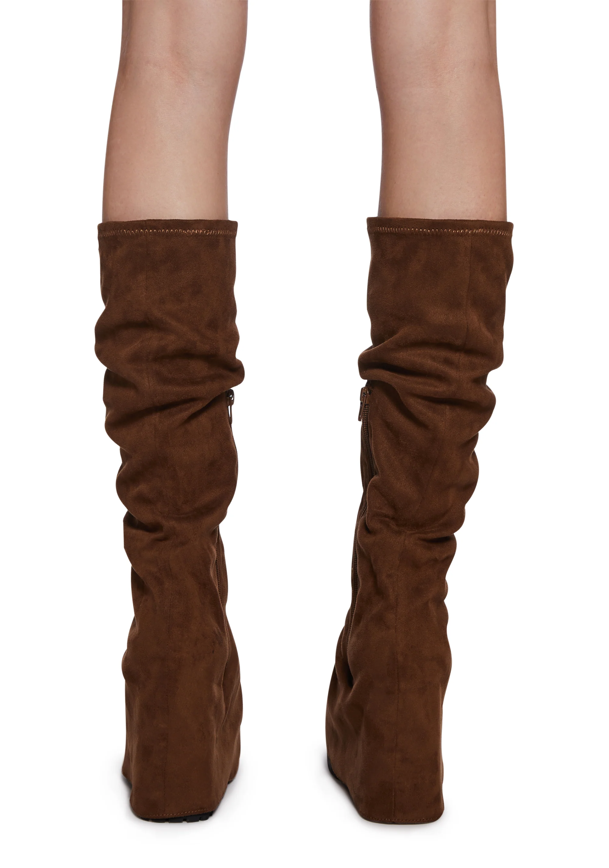 Crossfade Knee High Pant Boots - Image 4