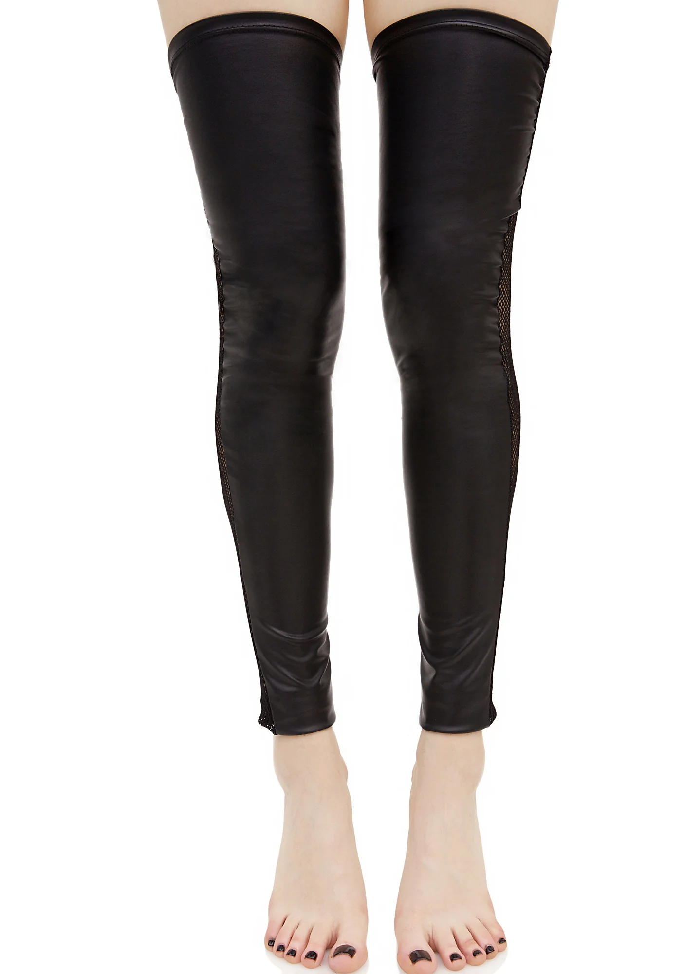 Crowd Pleaser Fishnet Leg Warmers - Image 4