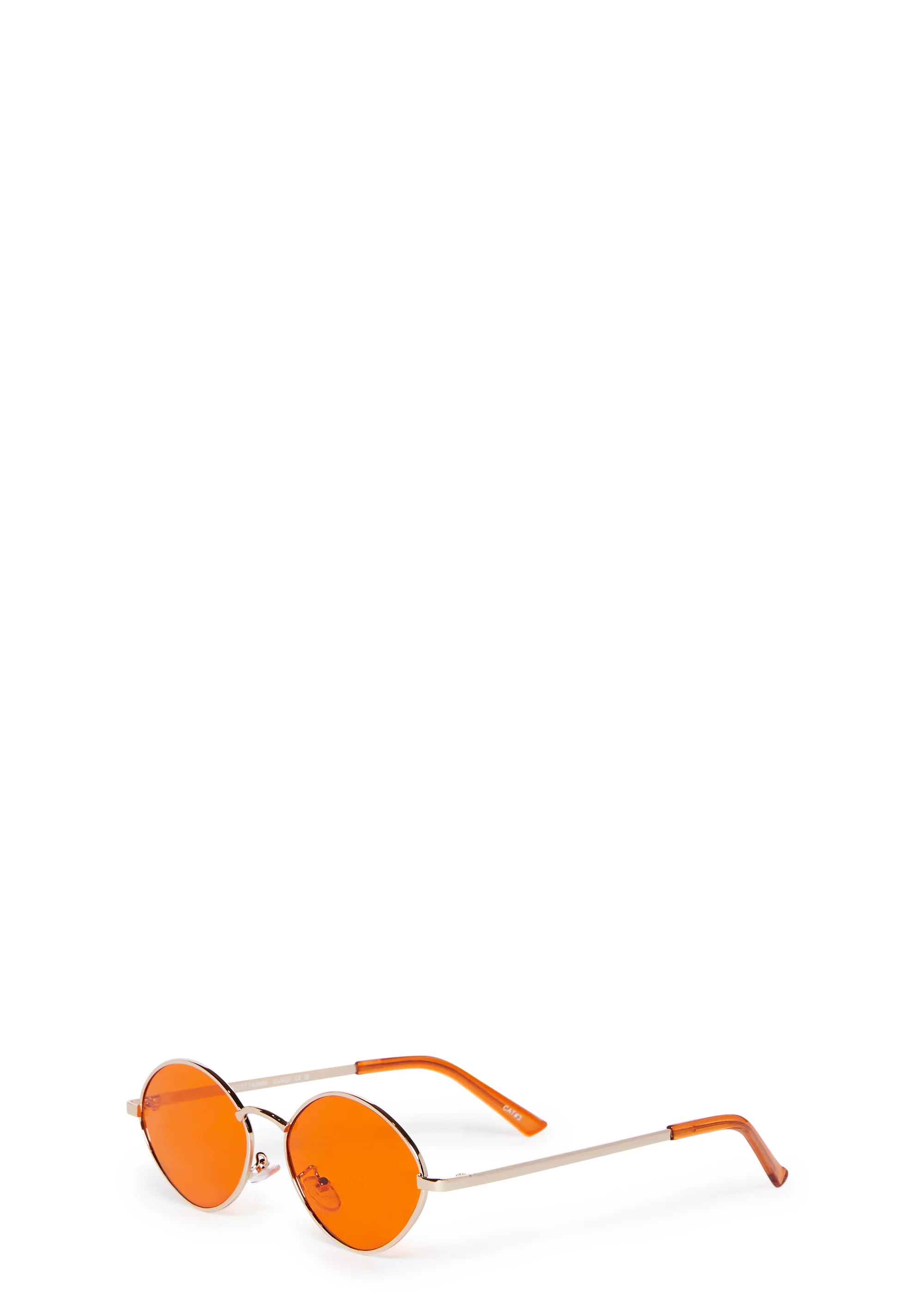 Cruisin' The Block Oval Sunglasses - Orange - Image 3