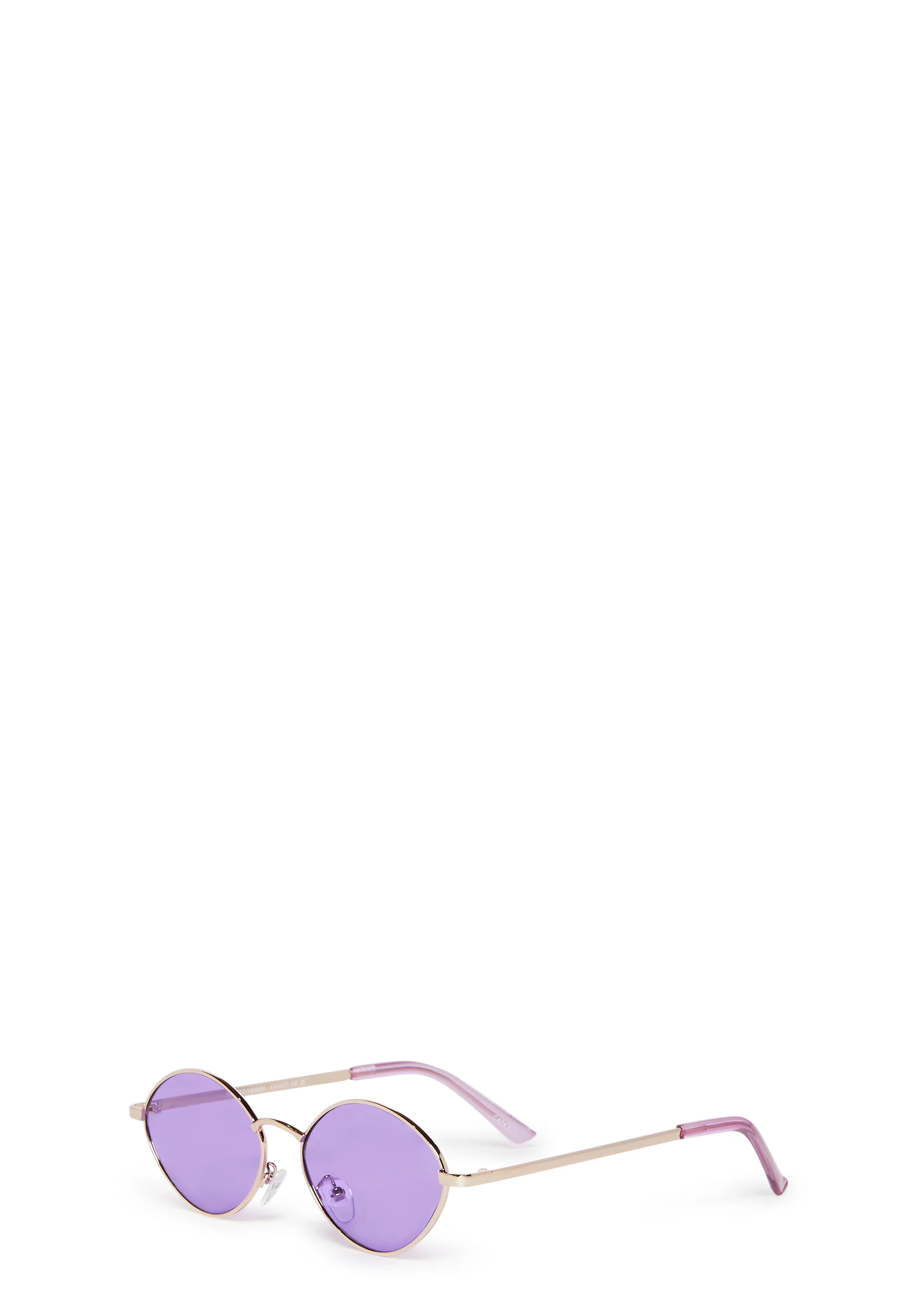 Cruisin' The Block Oval Sunglasses - Purple - Image 3