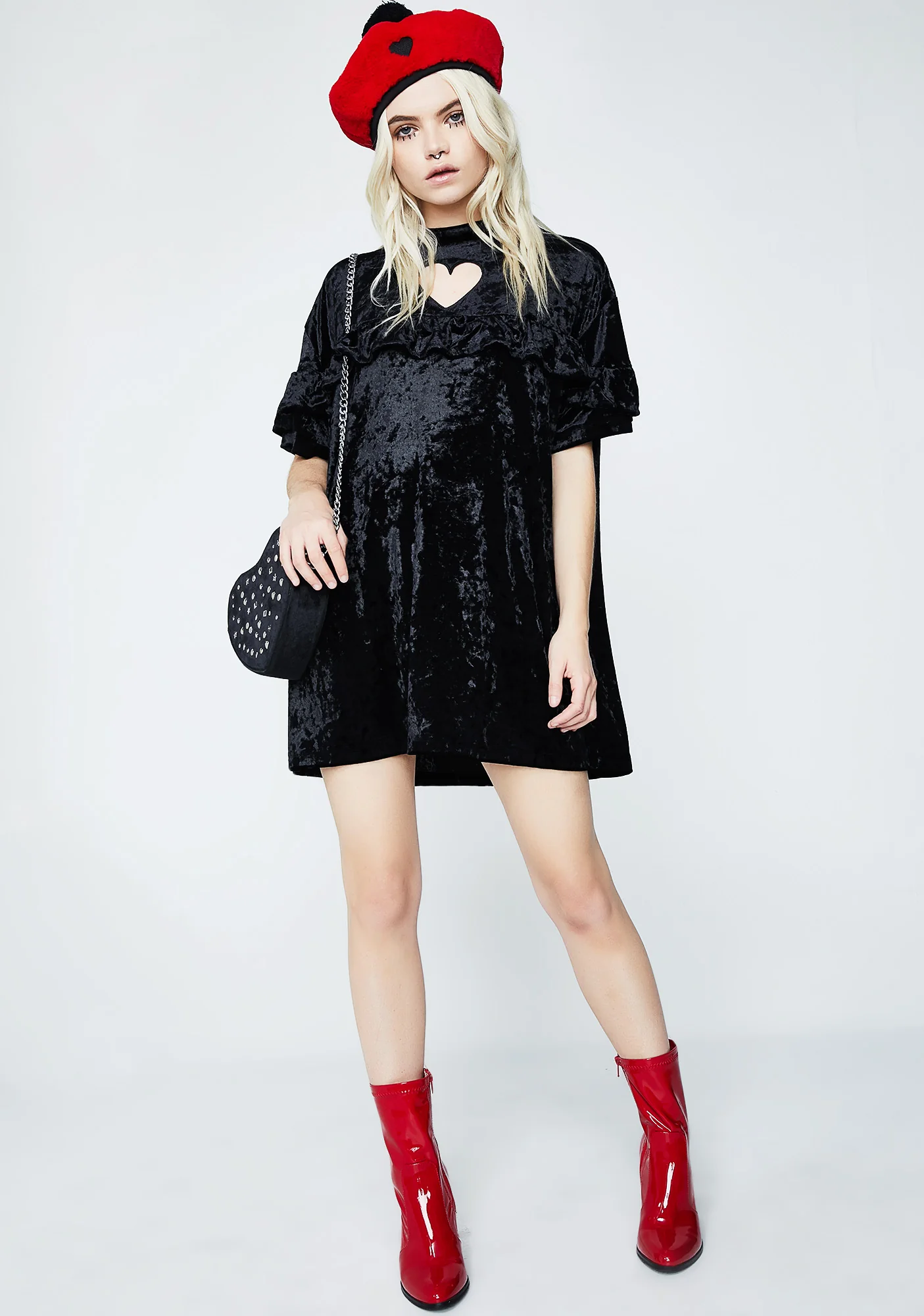 Crushed Heart Frilly Tee - Image 5