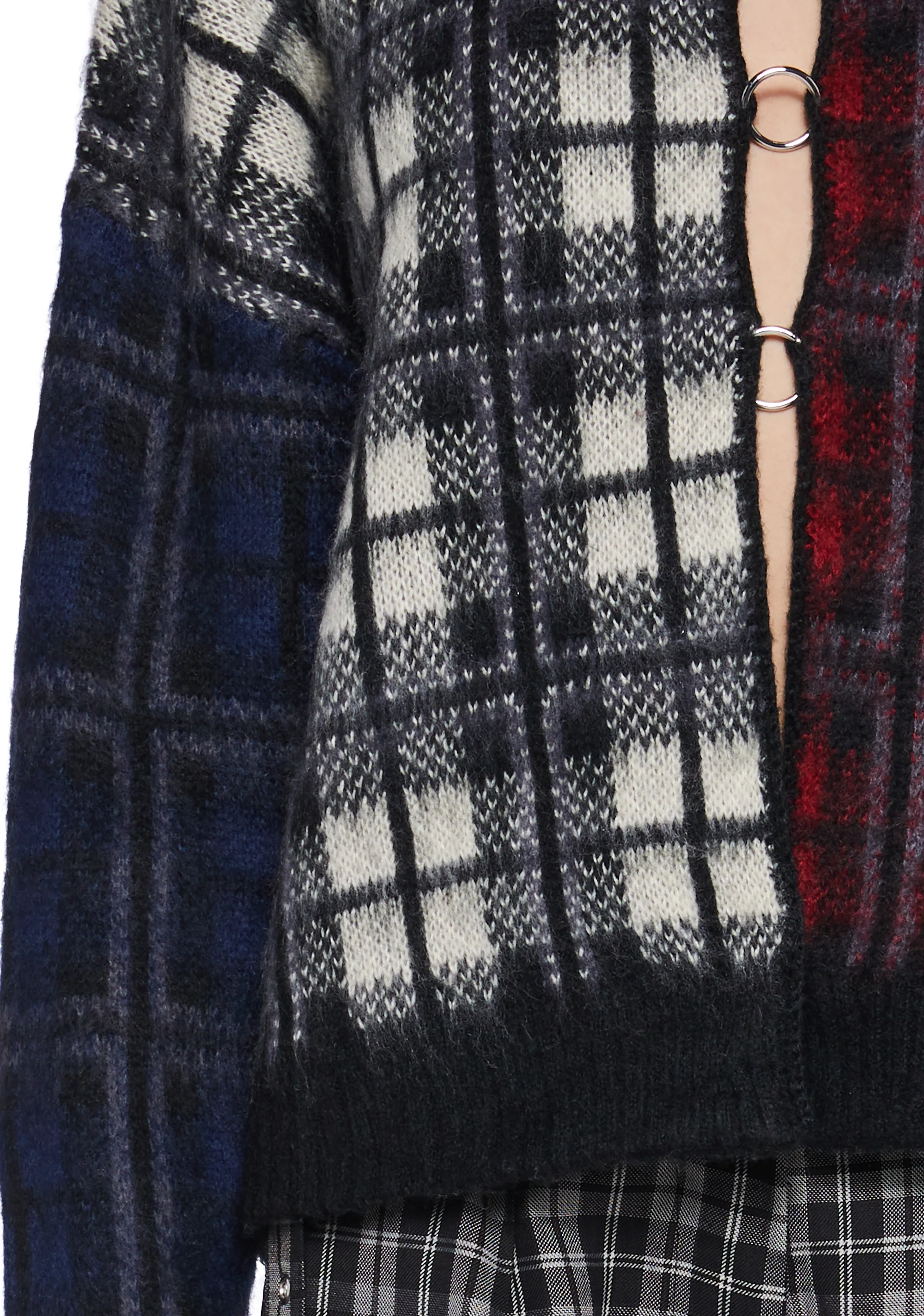 Crux Spliced Checked Knit Sweater - Image 5