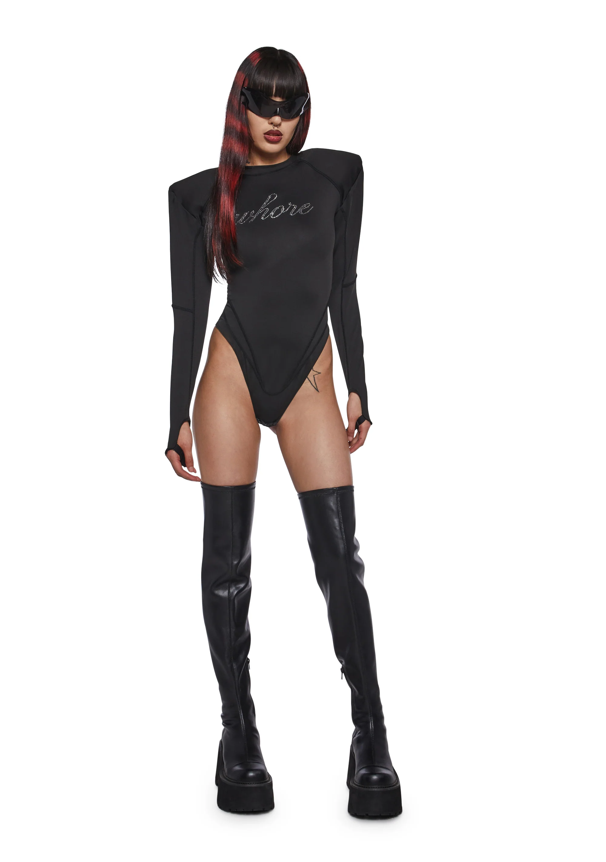 Crystal Whore Bodysuit Flat Panty - Image 3