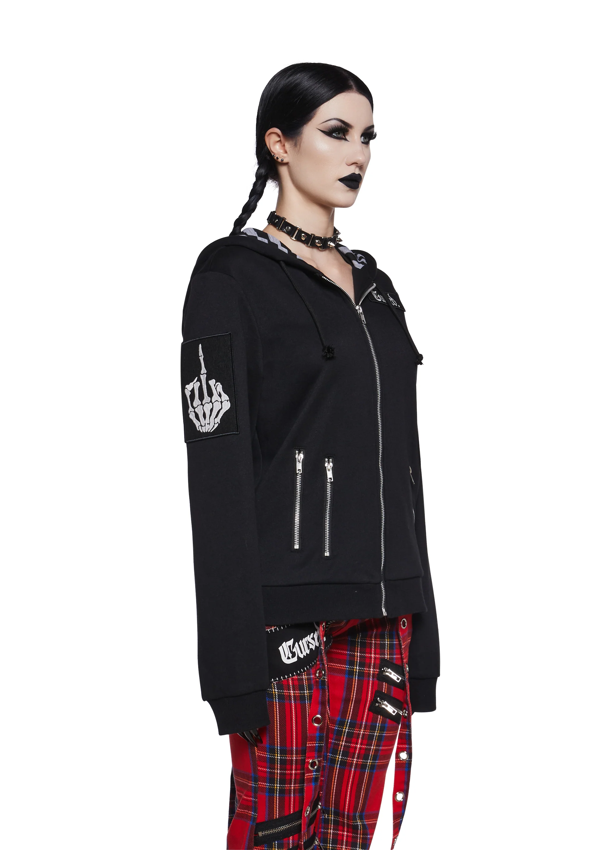 Cursed Ways Zip-Up Hoodie - Image 3