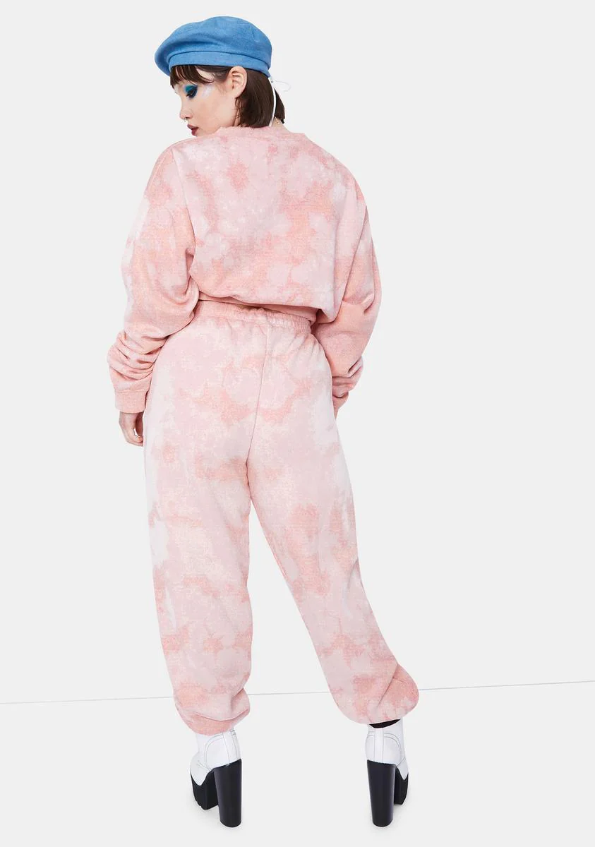 Plus Kitten Peach Tie Dye Sweatshirt - Image 4