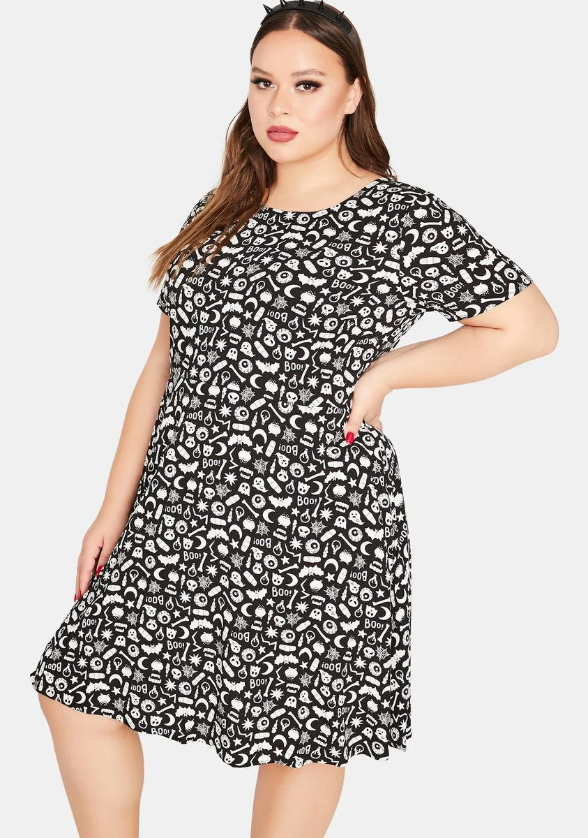 Curve Magic Mix Mini Dress - Image 2