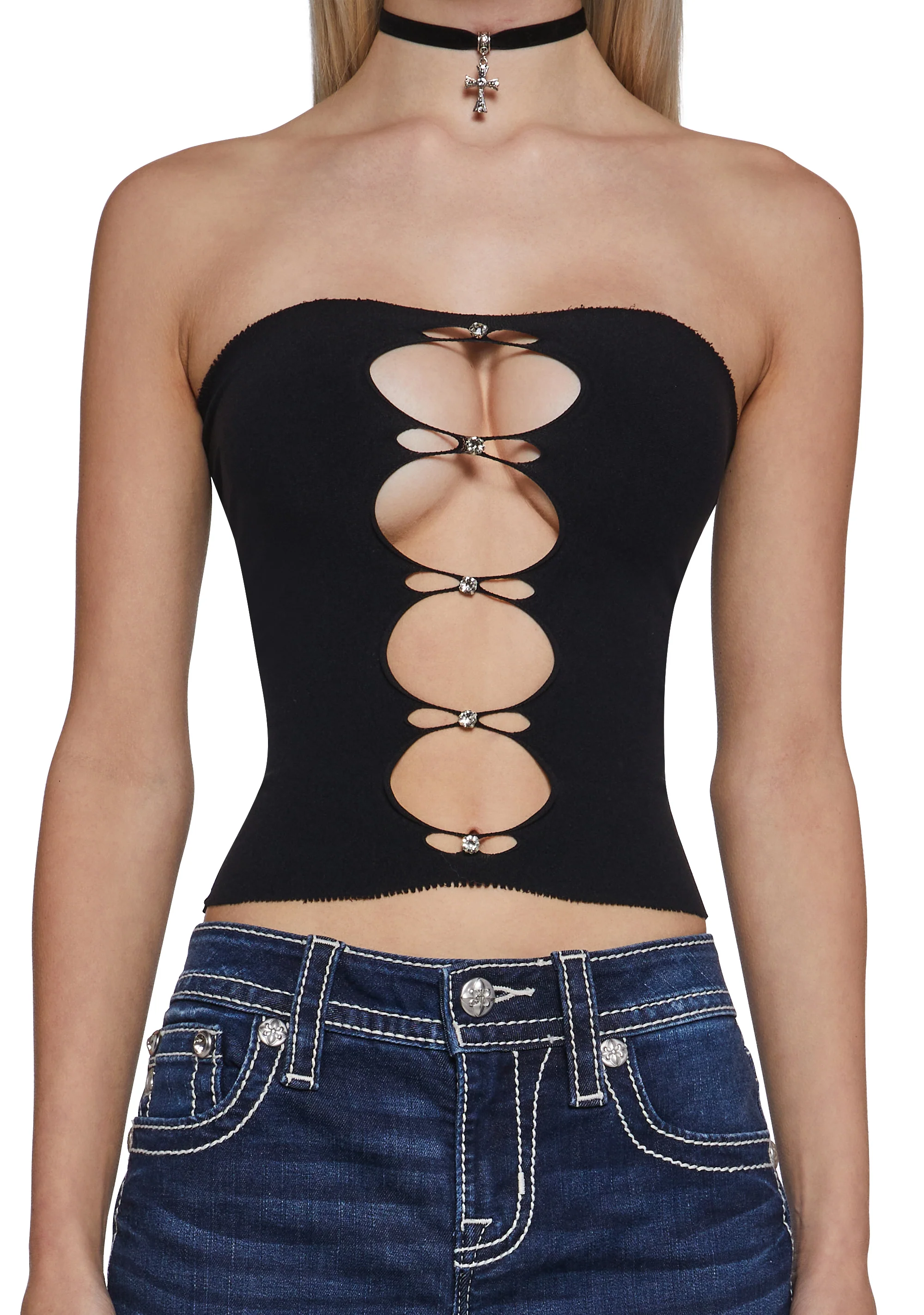 Arch Enemy Tube Top - Black - Image 5
