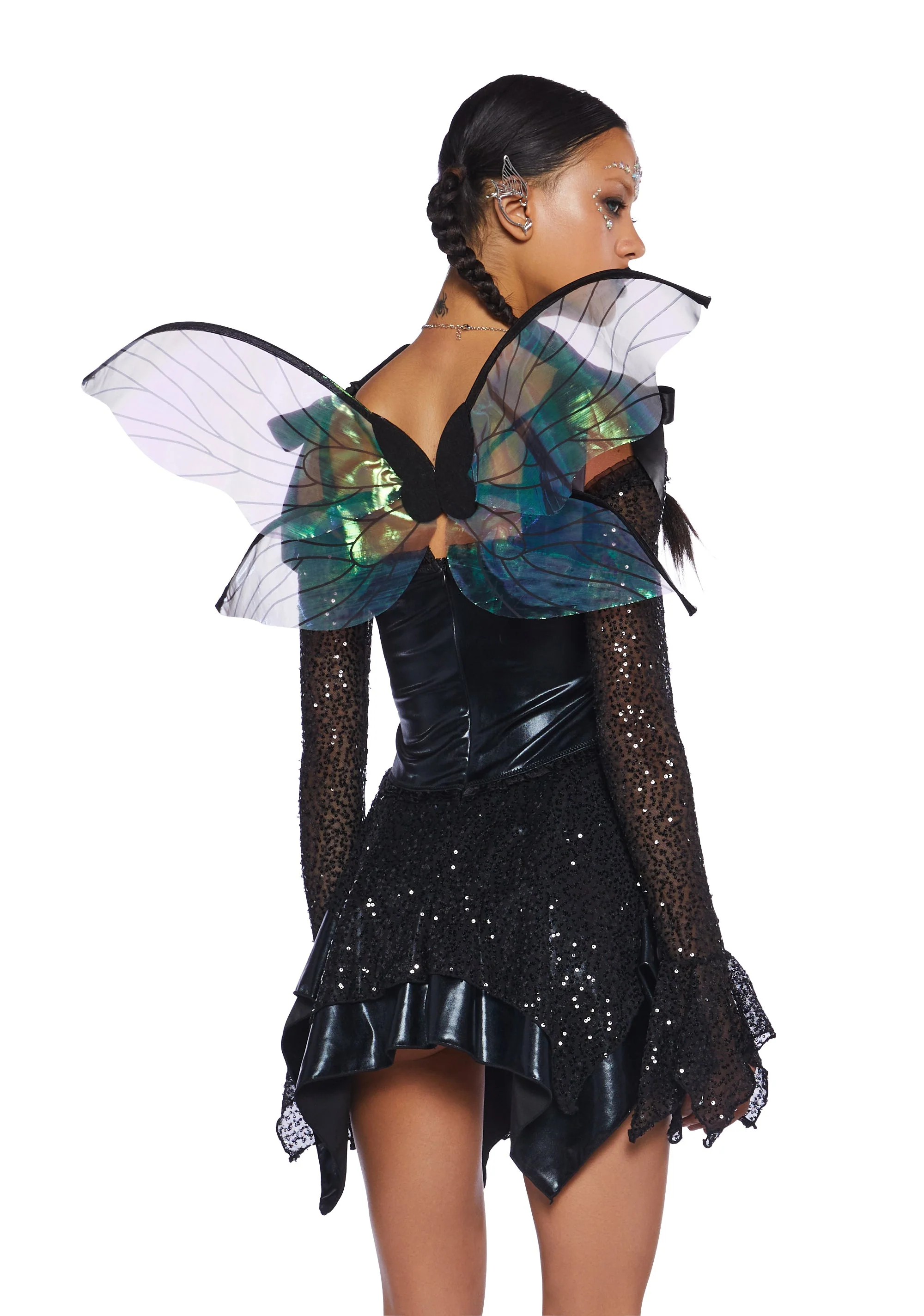 Cyber Fairy Costume Set - Black - Image 4