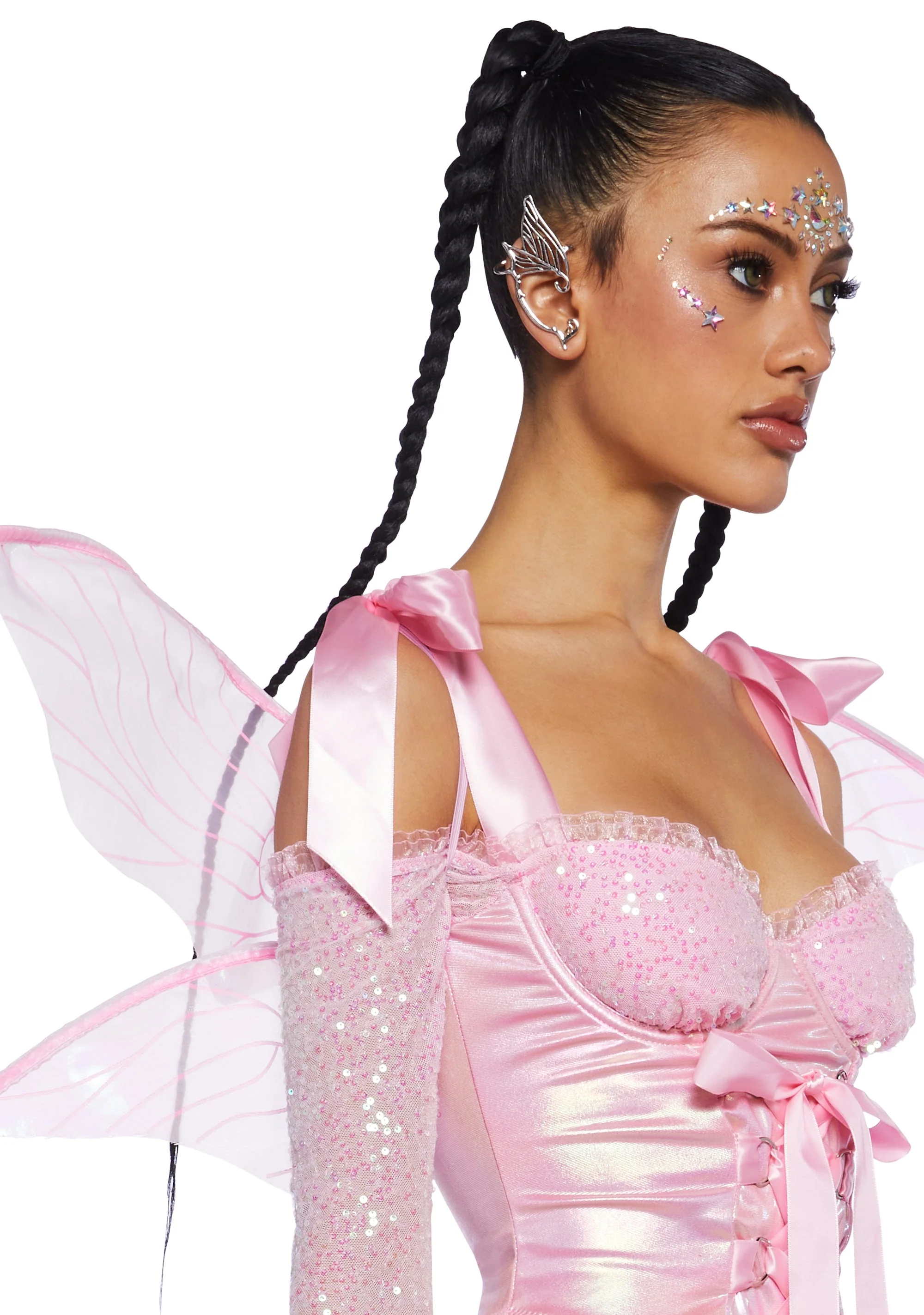 Cyber Fairy Costume Set - Pink - Image 8