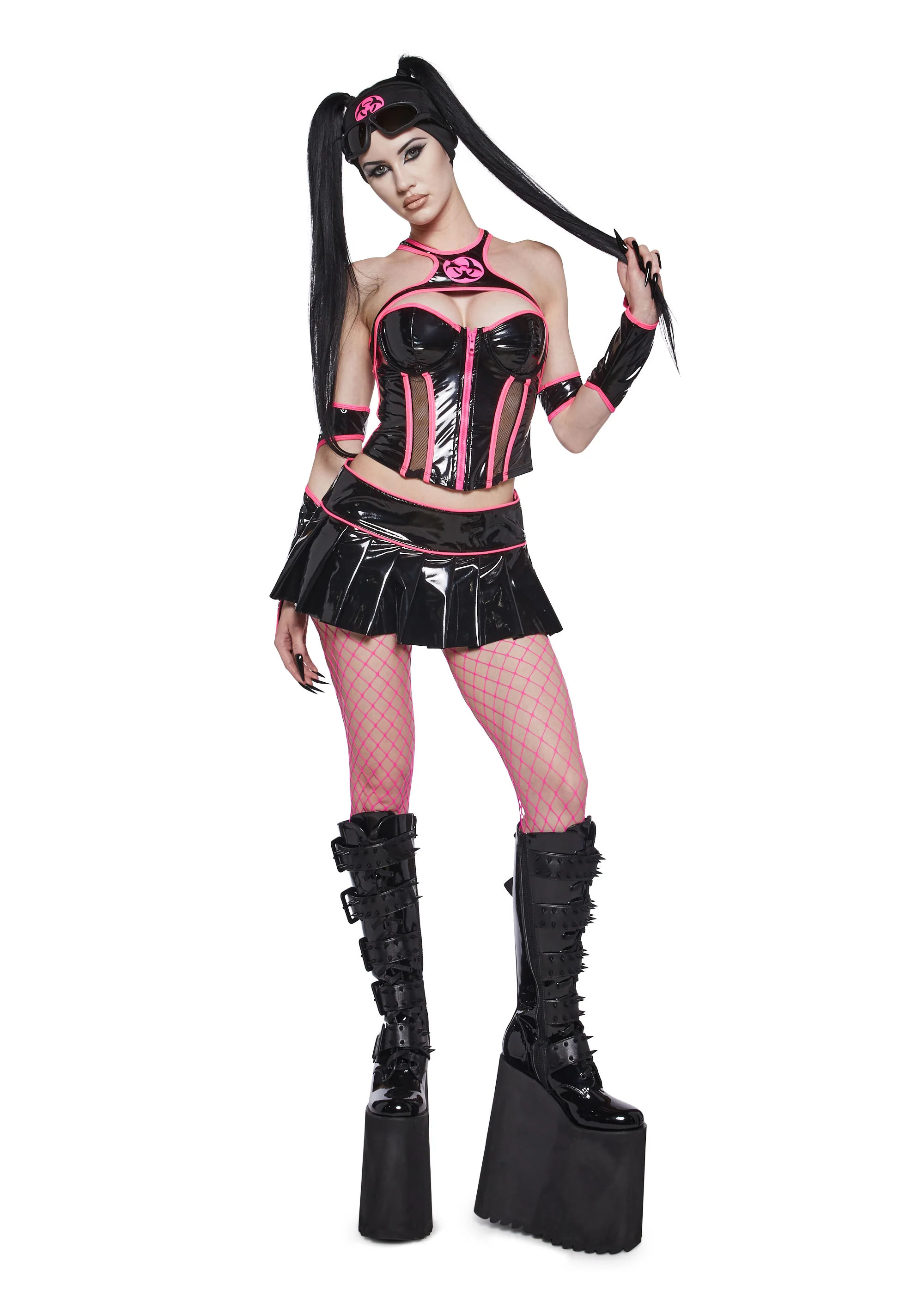 Cyber Goth Costume - Image 2
