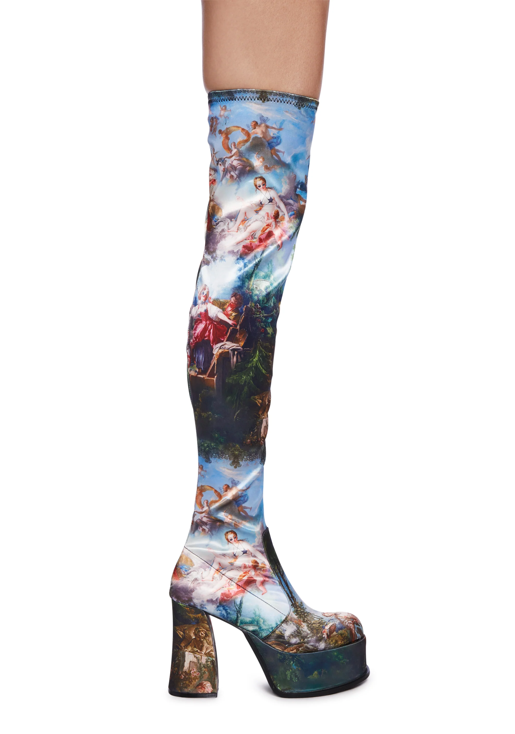 Da Vinci’s Demons Platform Thigh High Boots