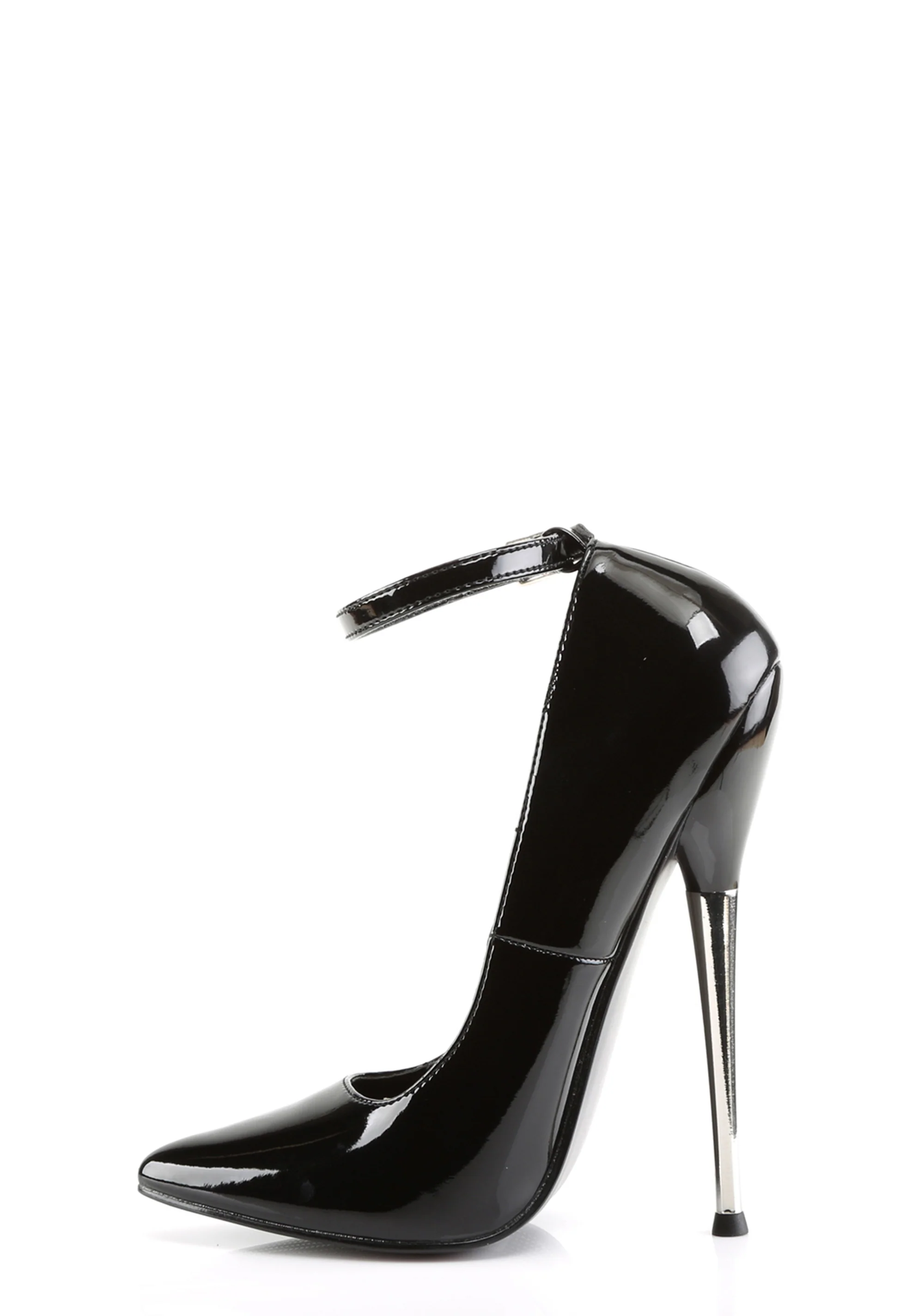 Dagger-12 Ankle Strap Pumps-Black - Image 2