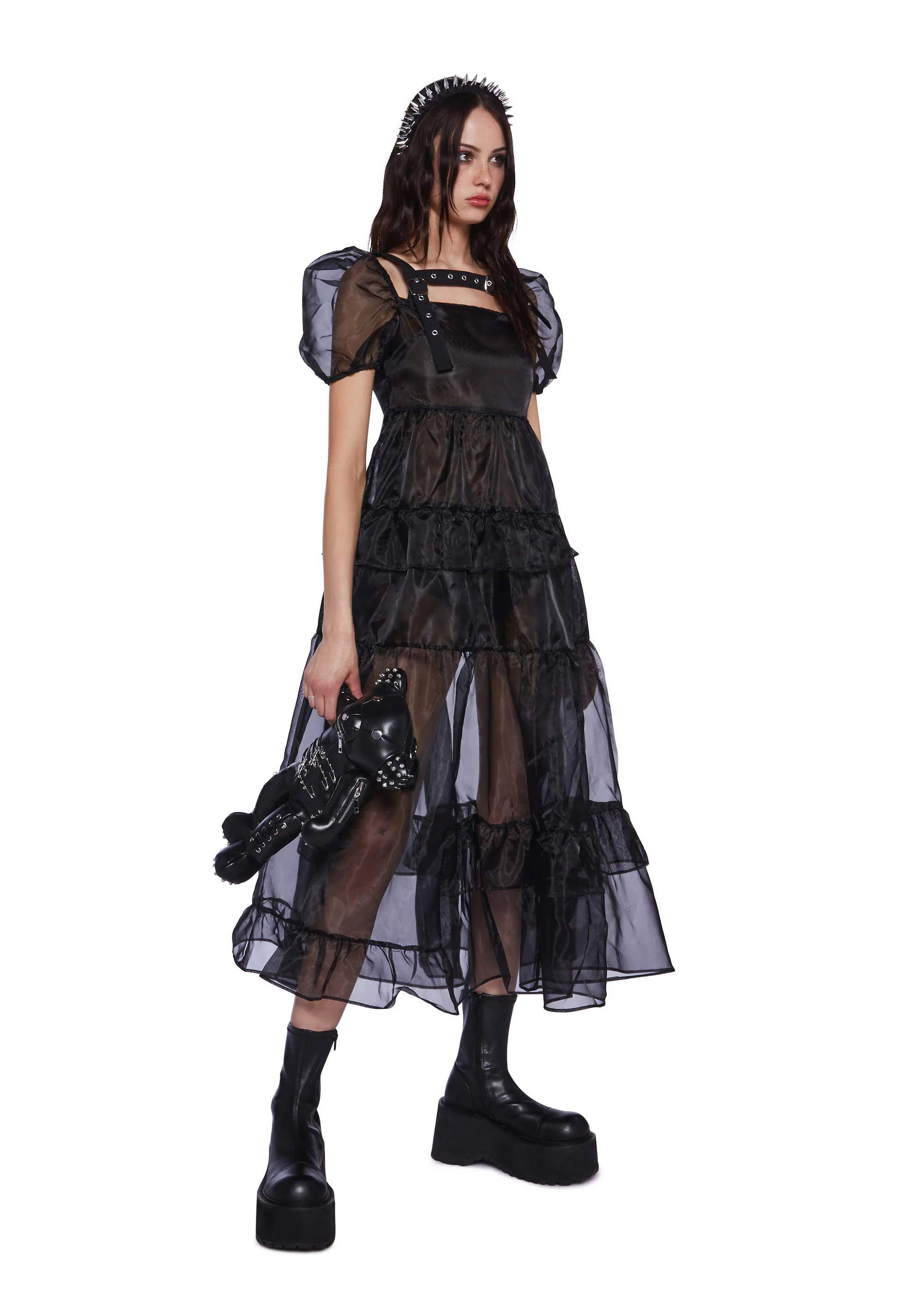 Damsal Organza Maxi Dress - Image 5