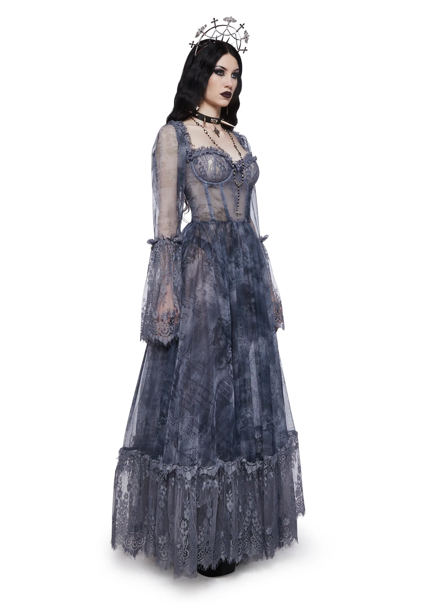 Dance With Death Maxi Dress - Script - Image 3