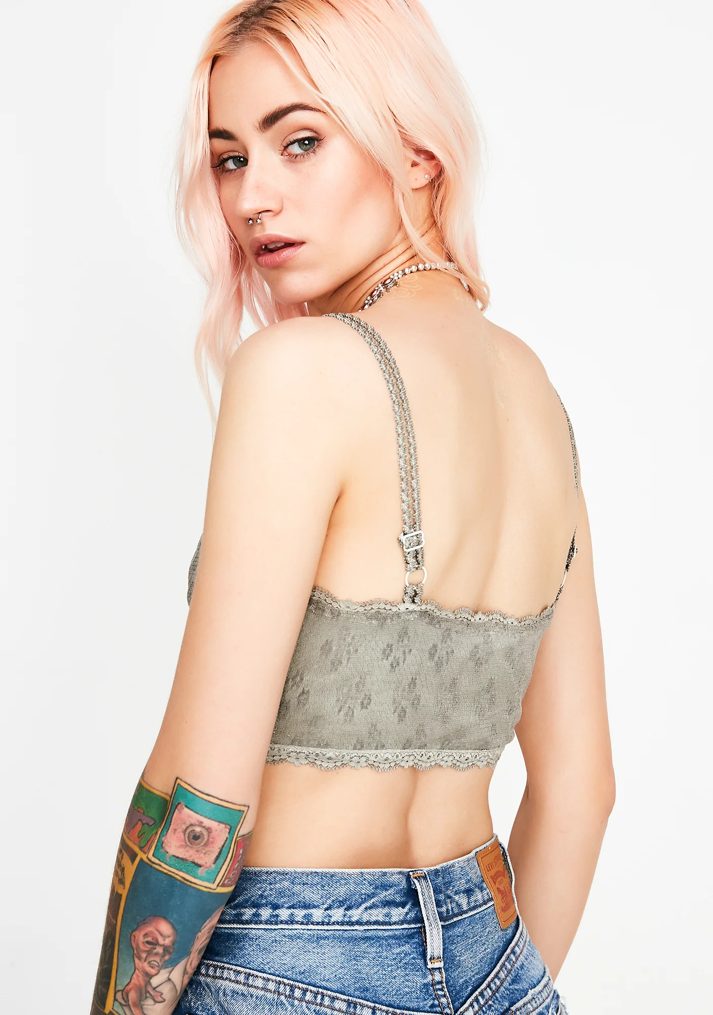 Dank Wide Eyes Crop Top - Image 4