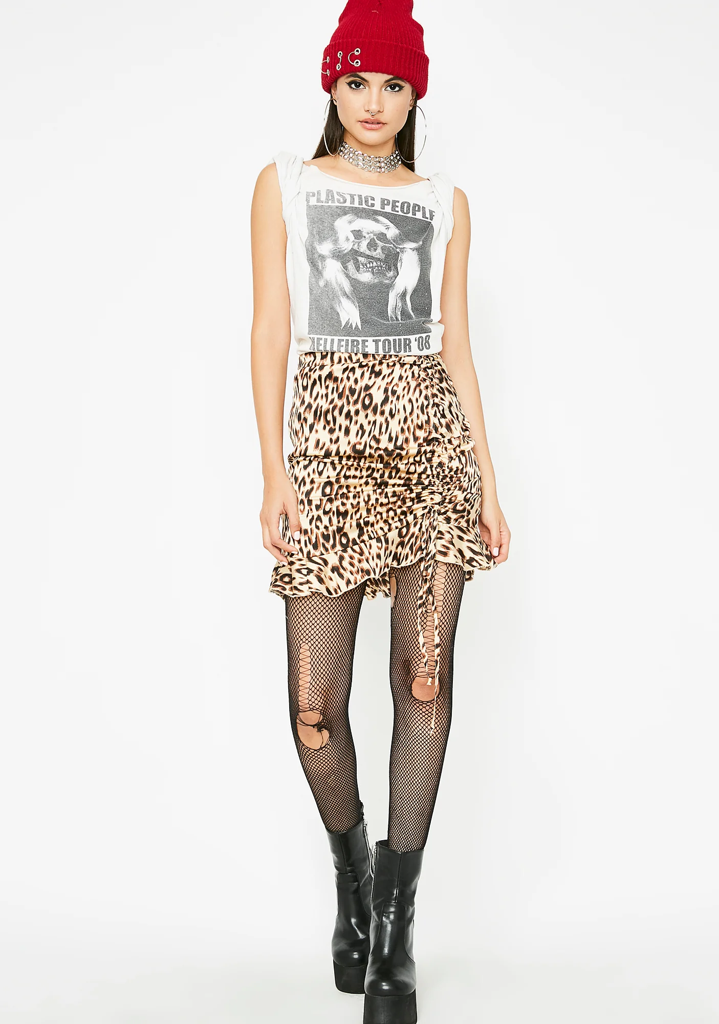 Dare To Be Wild Leopard Skirt - Image 3