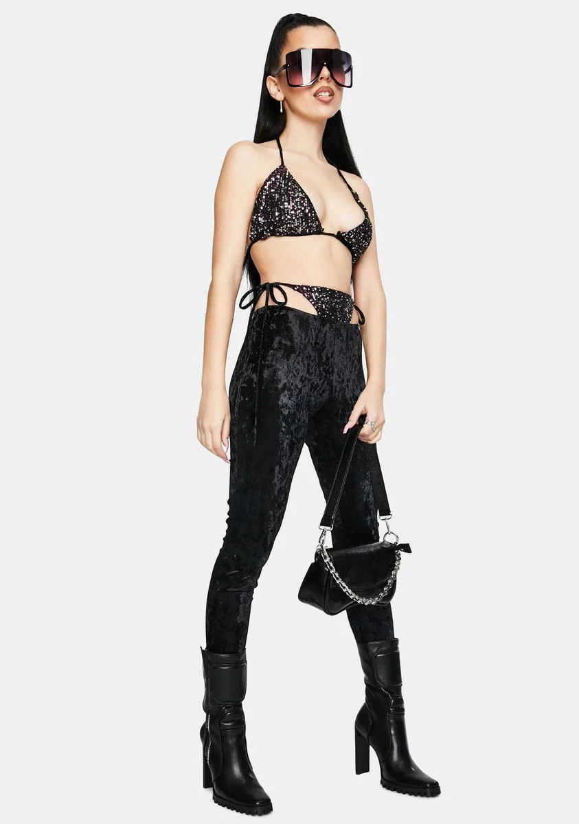 Dark Can't Be Blamed Sequin Pants Set - Image 3