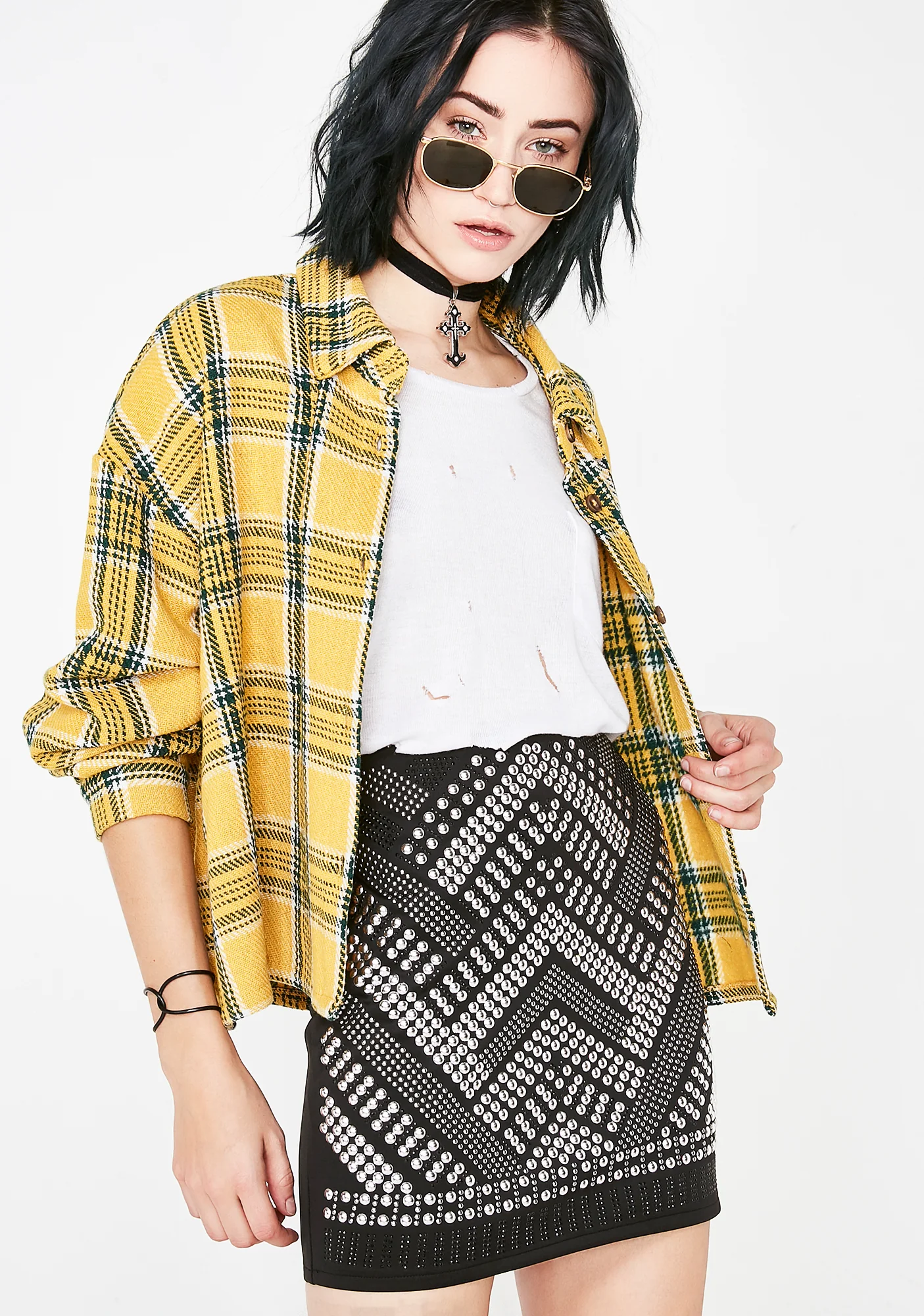 Dark Star Studded Skirt - Image 2