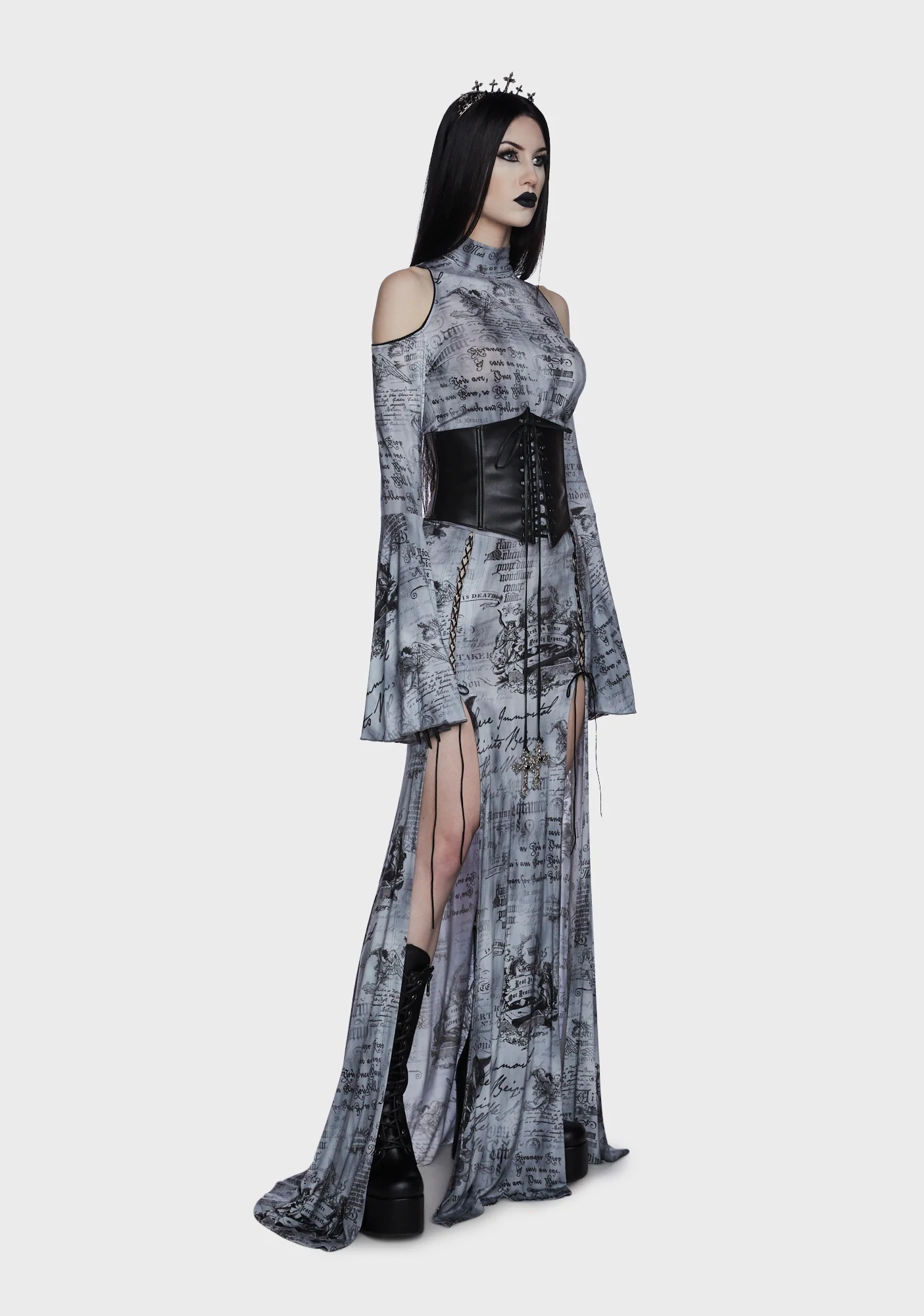 Dark Writings Maxi Skirt - Image 2