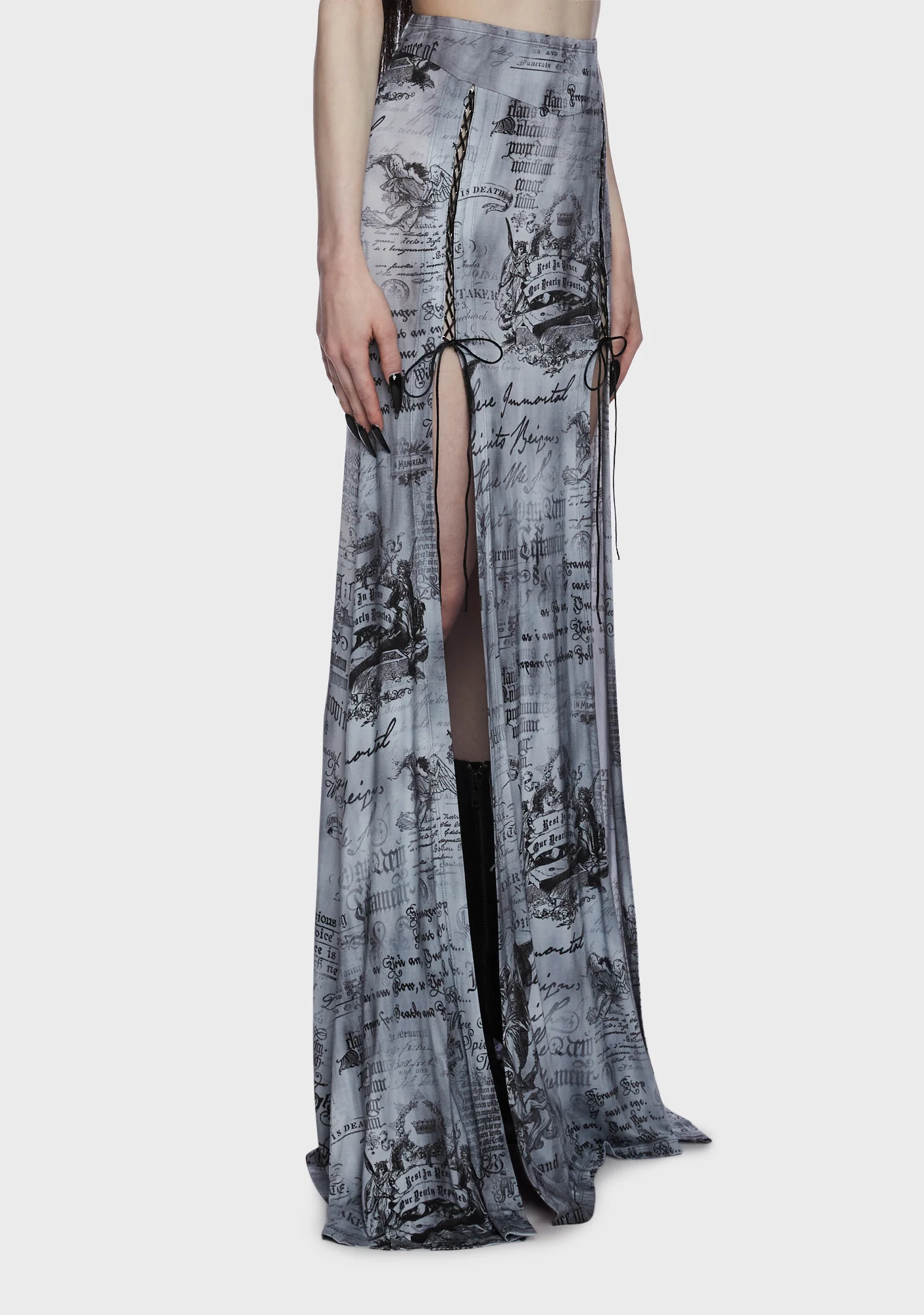 Dark Writings Maxi Skirt - Image 3