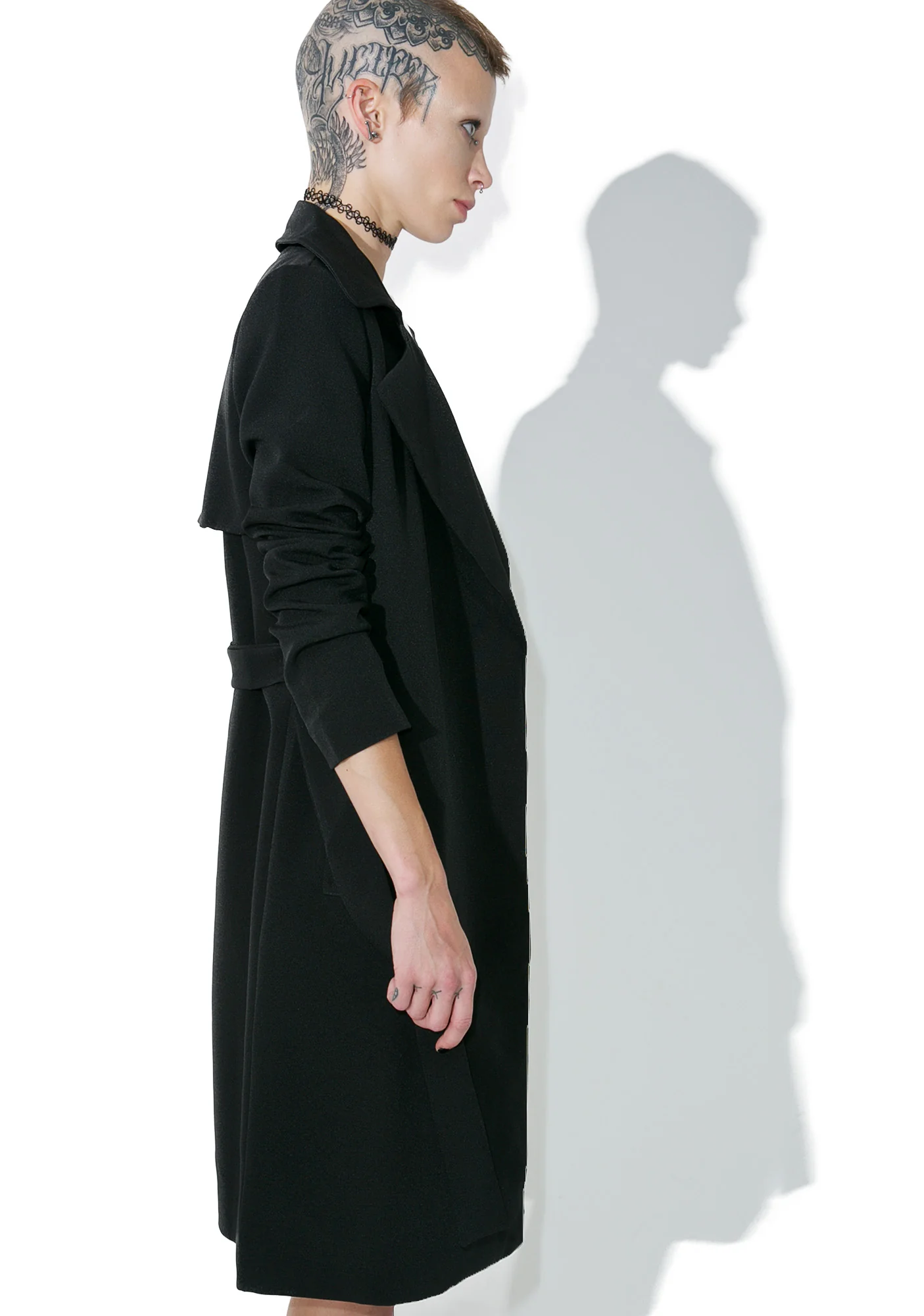 Darkness On My Mind Trench Coat - Image 3