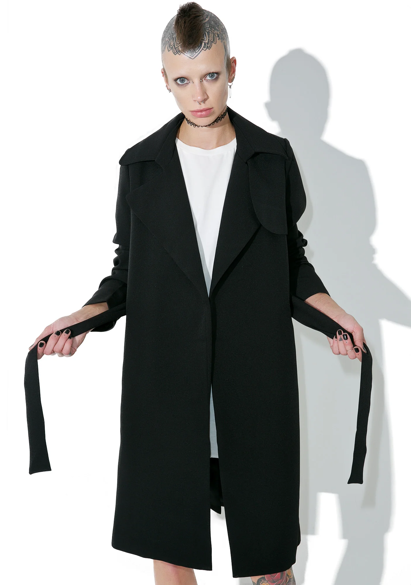 Darkness On My Mind Trench Coat - Image 5