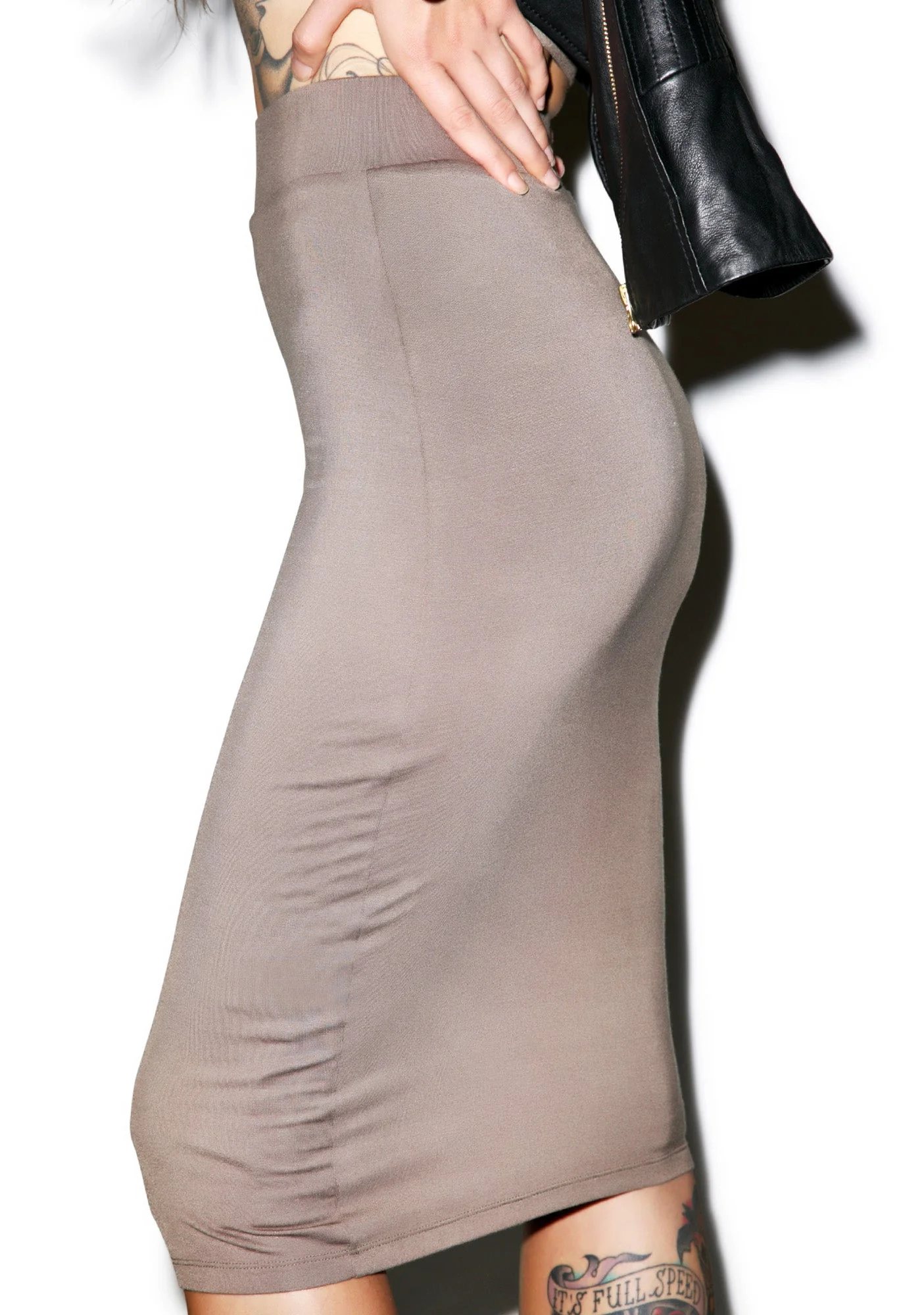 Dat Pencil Skirt - Dark Gray - Image 4